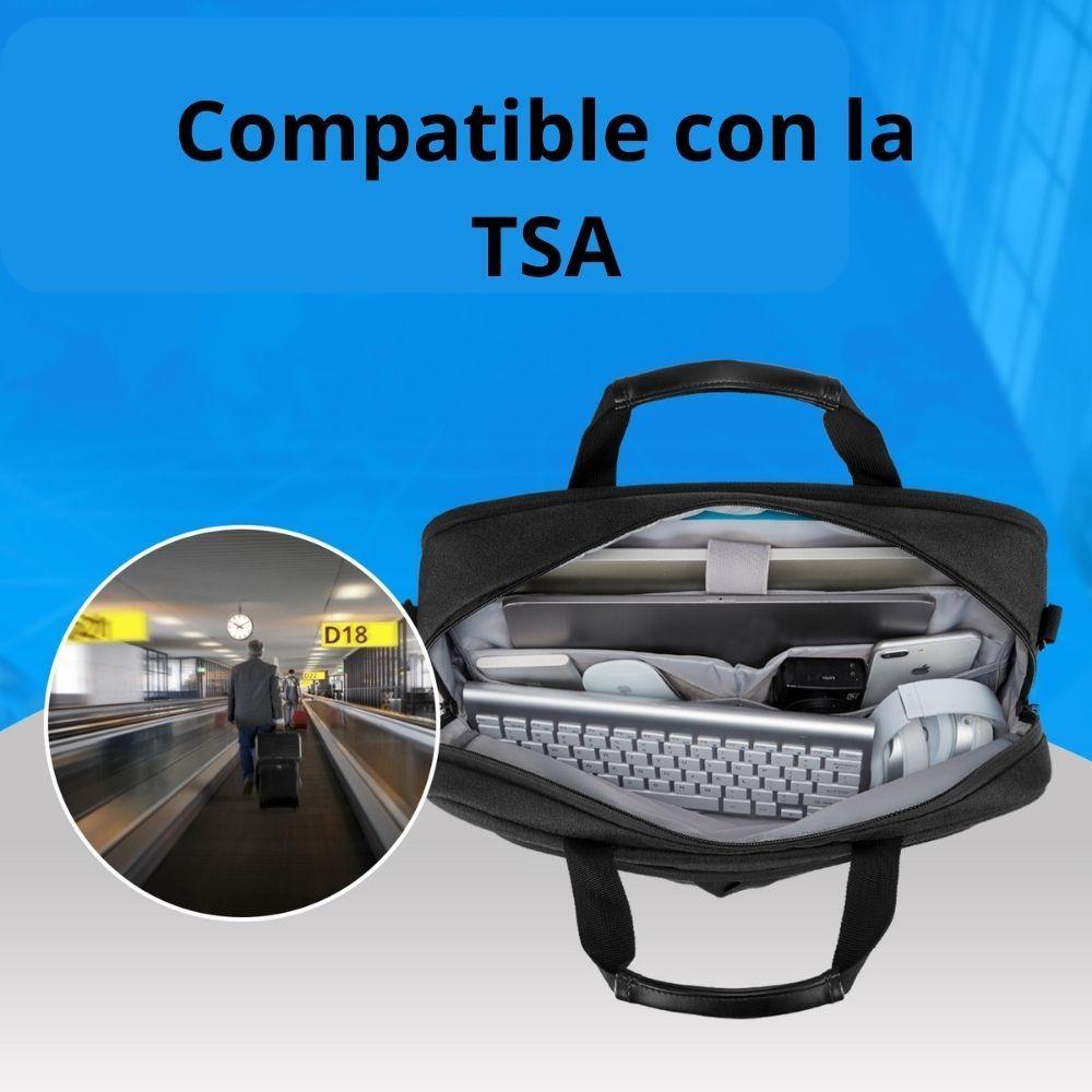 BAGSMART Maletín notebook 15.6” - Negro-6