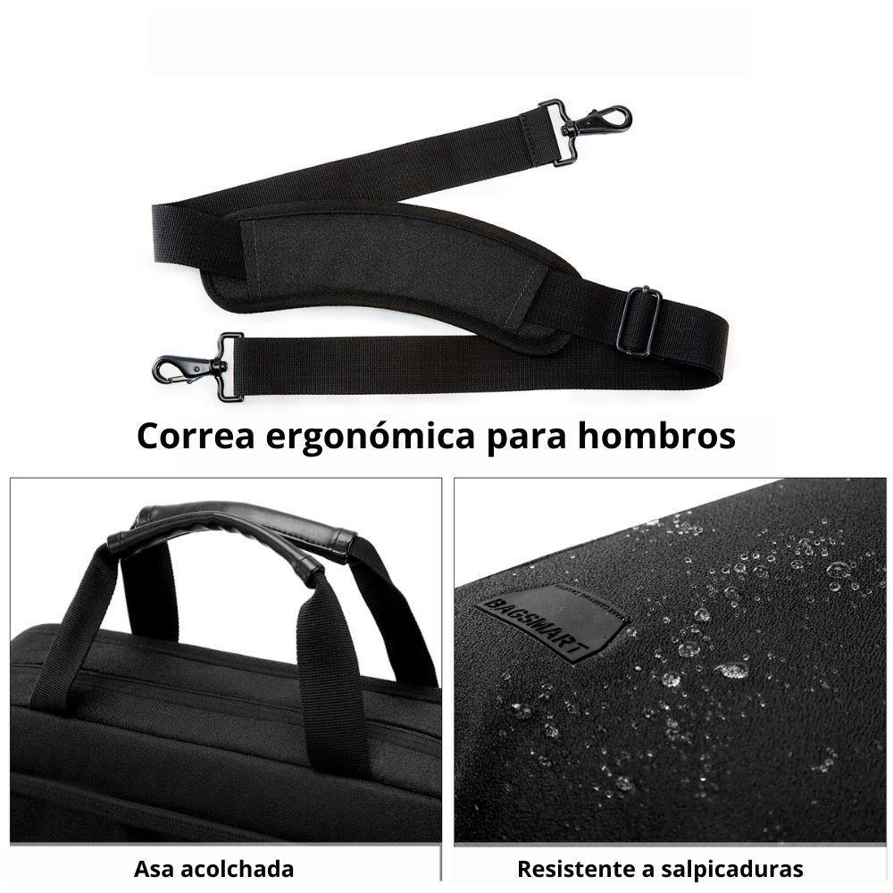 BAGSMART Maletín notebook 15.6” - Negro-4