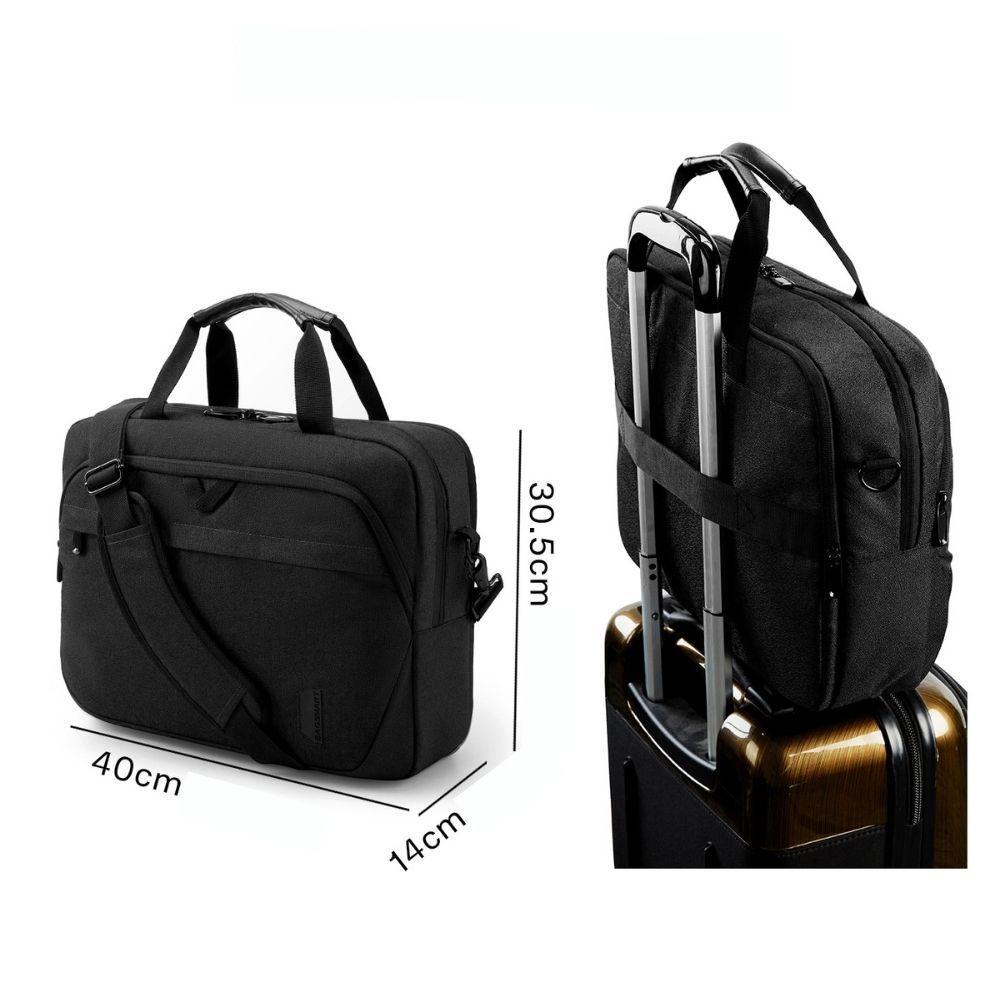 BAGSMART Maletín notebook 15.6” - Negro-2