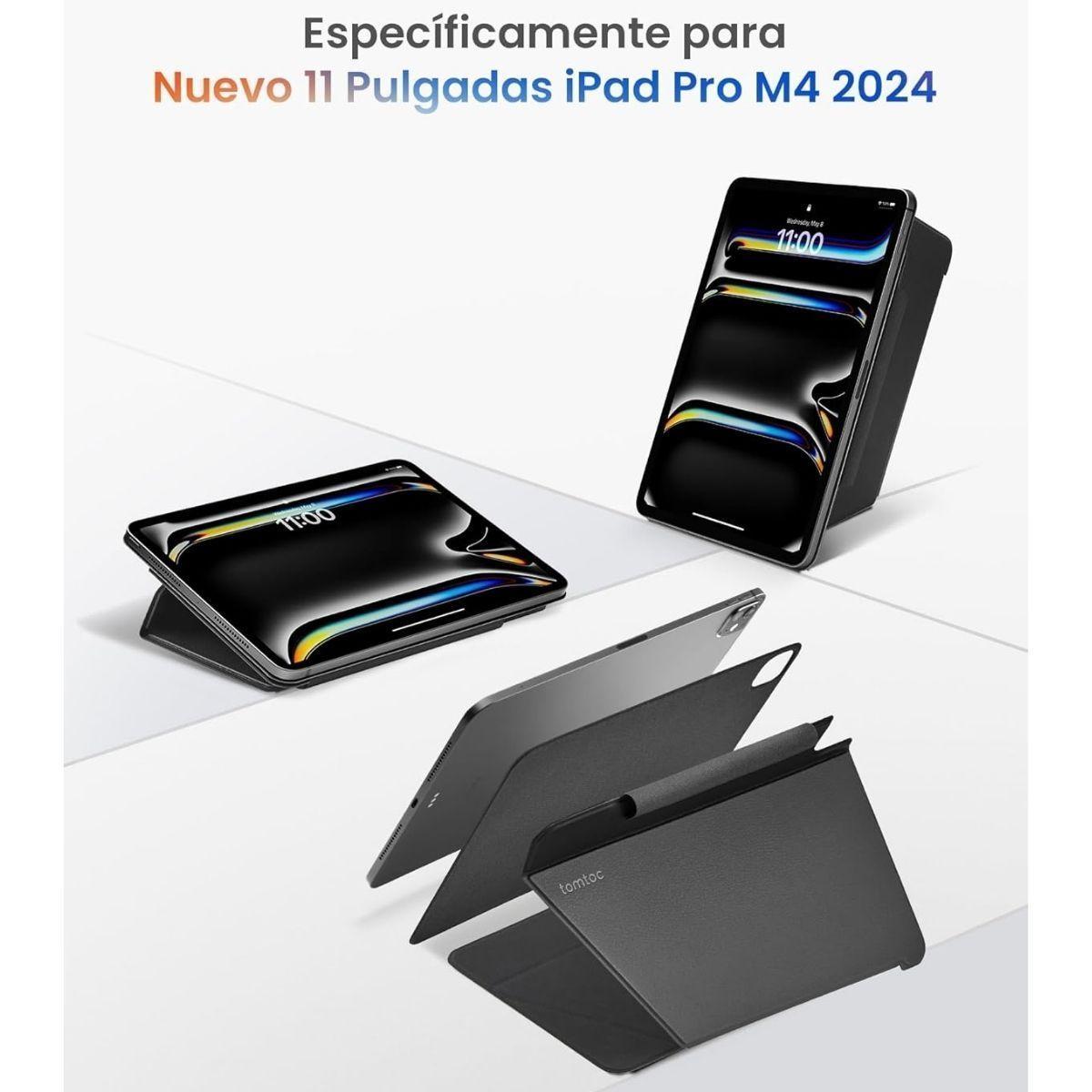 Tomtoc Funda Inspire-B52 4 modos de uso para iPad Pro 11" - Negro-1