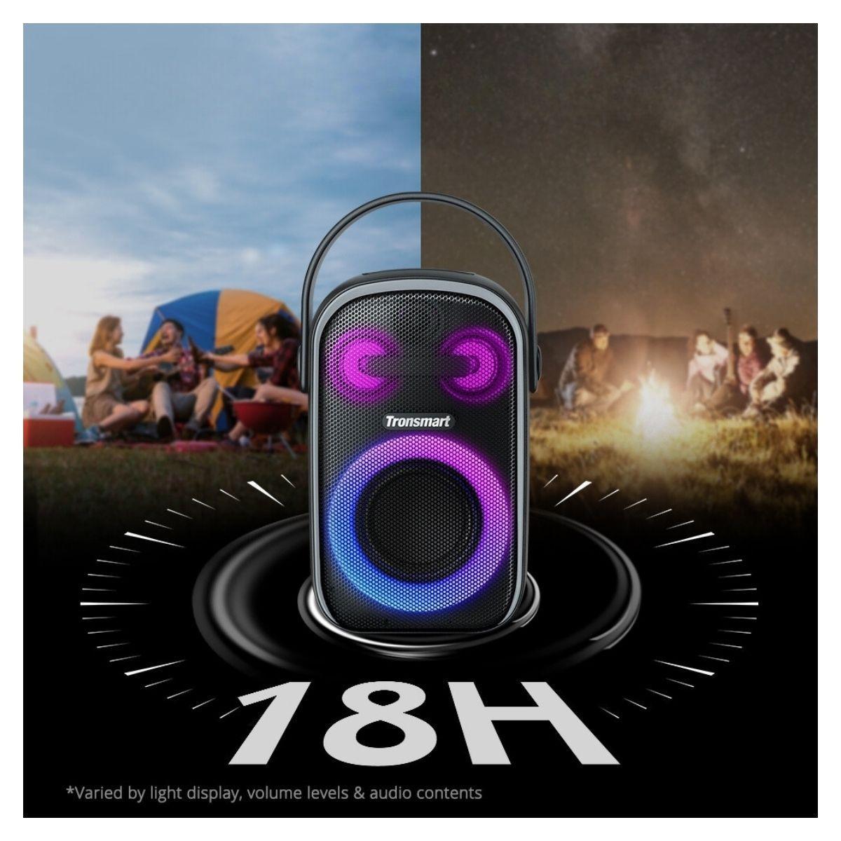 Tronsmart Parlante Portátil para Fiestas Halo 100 con Iluminación Negro-2