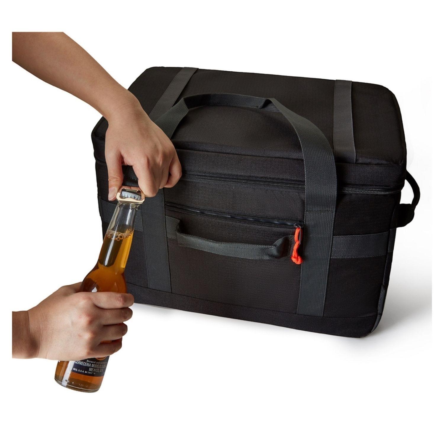 Tourit Cooler Bag Offroad Enfriador Aislado Portátil 60 latas 40L Negro-5