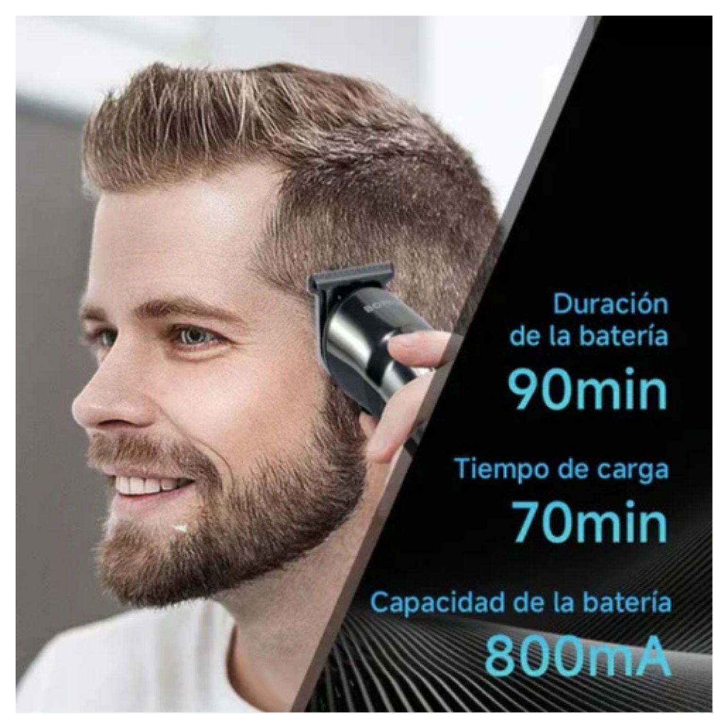 Bomidi Cortadora de Pelo Profesional L2 3 en 1 Recargable Negro-3