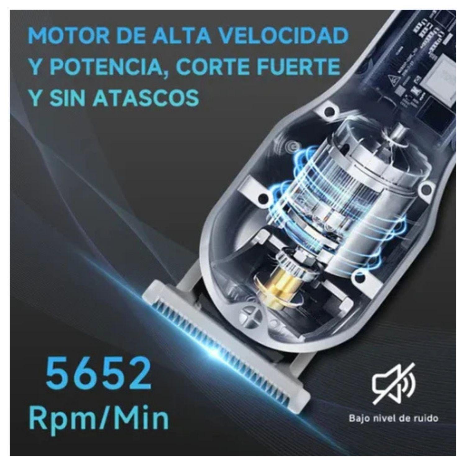 Bomidi Cortadora de Pelo Profesional L2 3 en 1 Recargable Negro-6