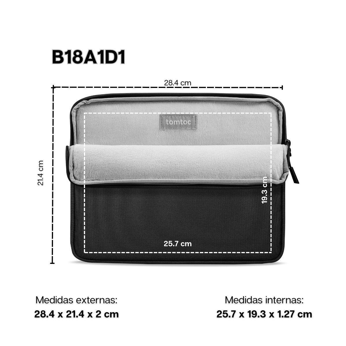 Tomtoc Funda Light-B18 para iPad 11" M1/M2- Negro-2