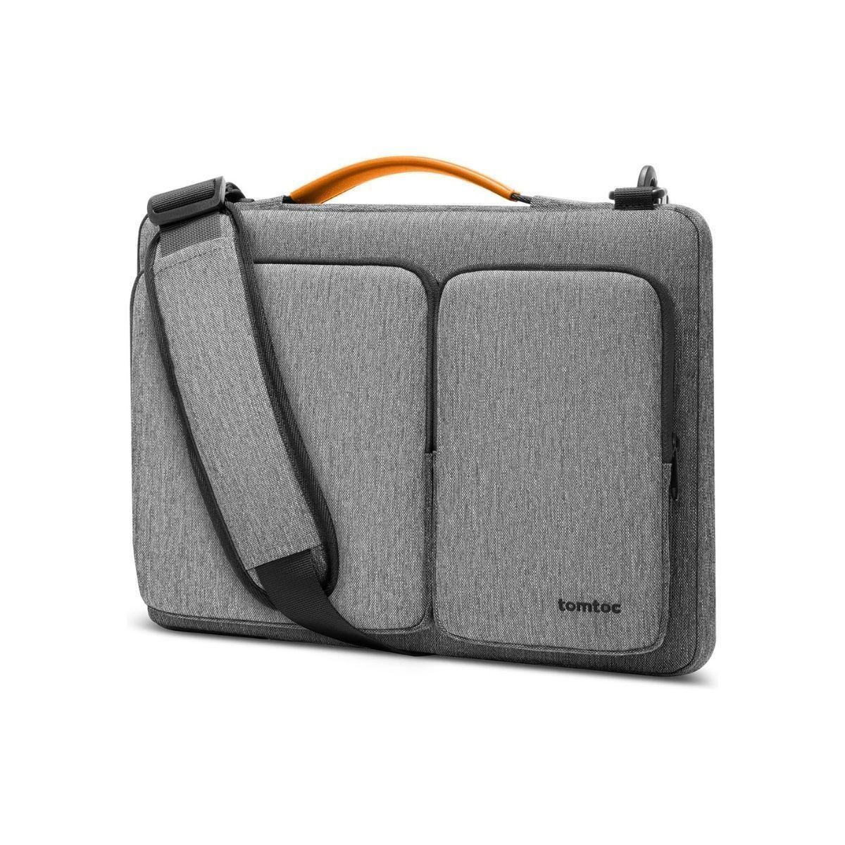 Tomtoc Maletín Defender-A42 MacBook Air 13" M3/M2/M1 Gris-1