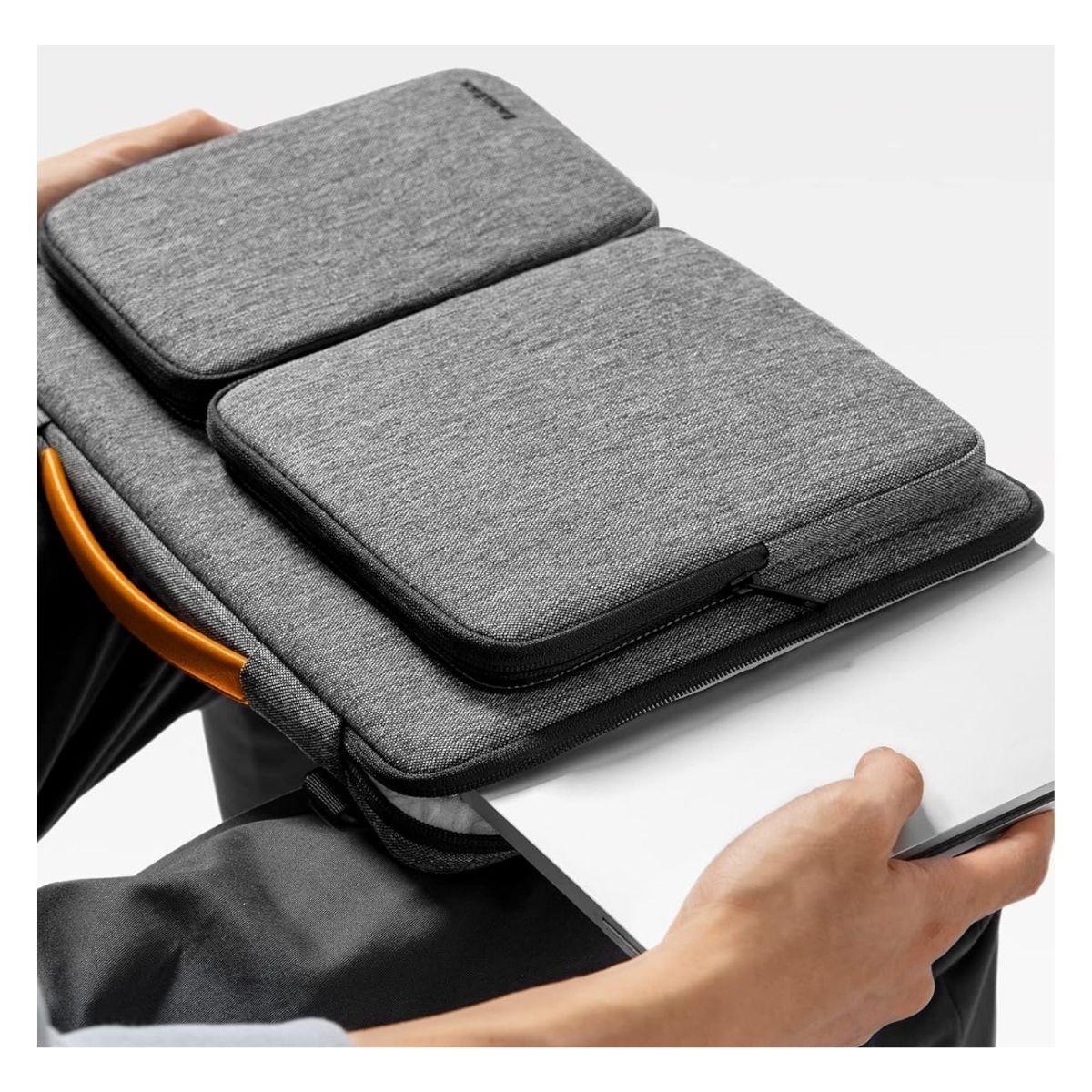 Tomtoc Maletín Defender-A42 MacBook Air 13" M3/M2/M1 Gris-2
