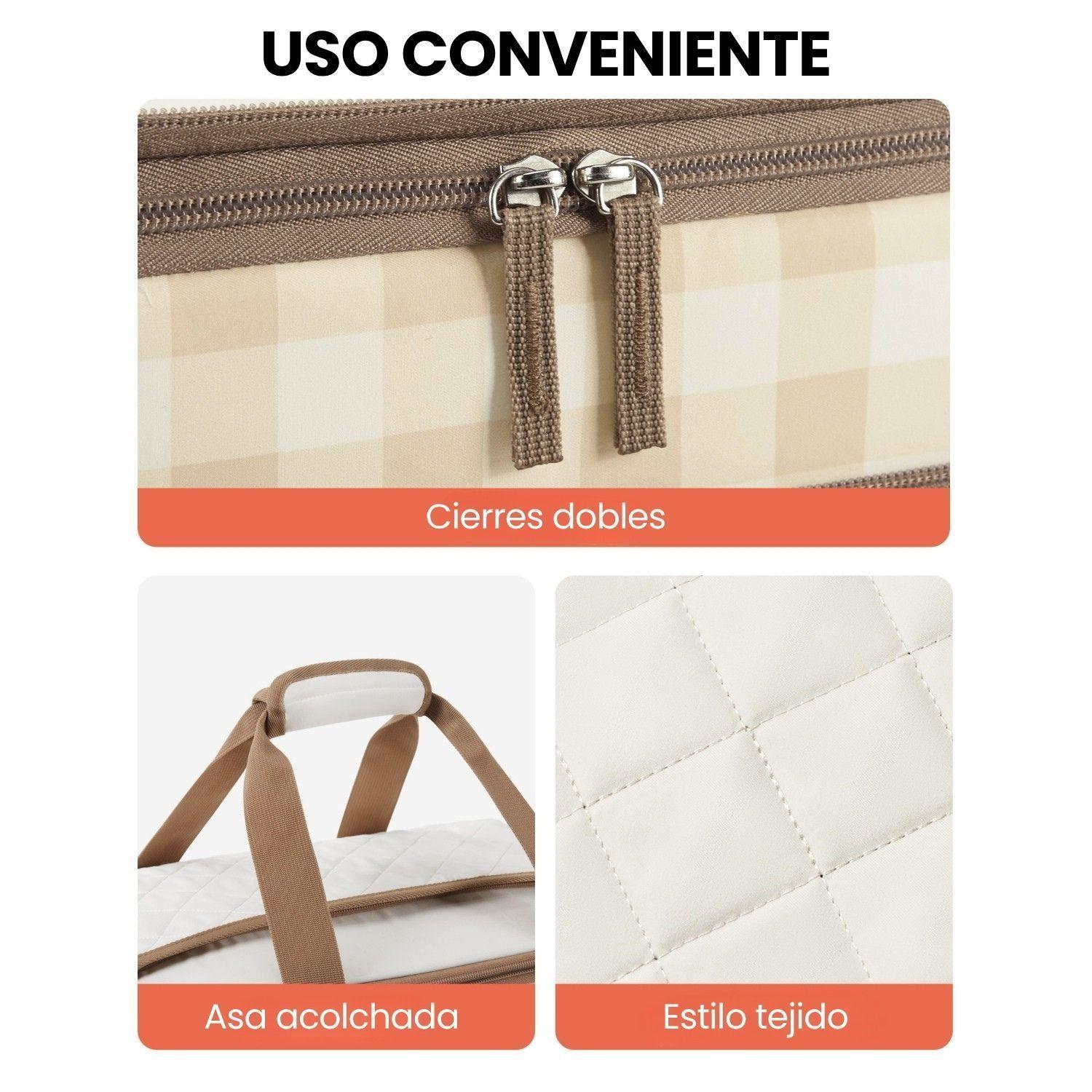 Tourit Bolsa Térmica Doble Comida 23x33cm Acolchada Beige-6