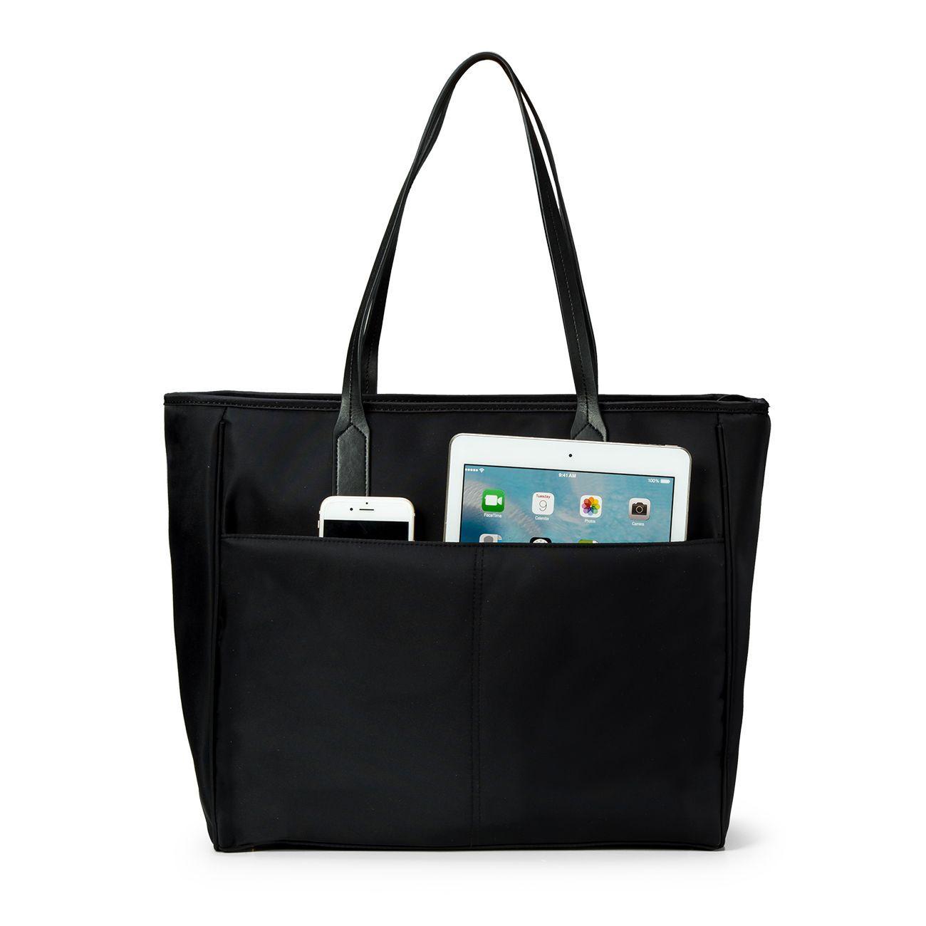 Bolso grande para pañales TOTY - negro-5