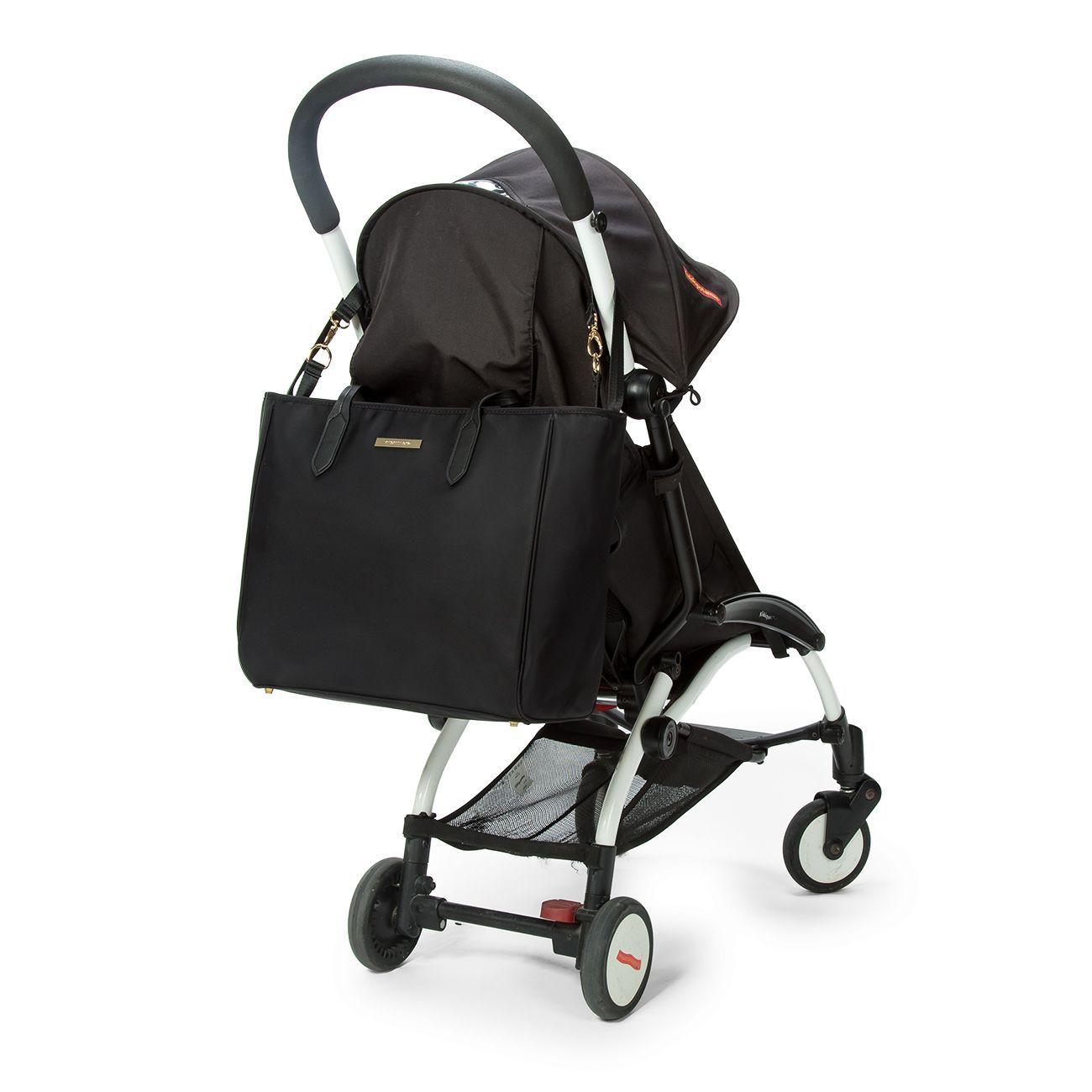 Bolso grande para pañales TOTY - negro-2