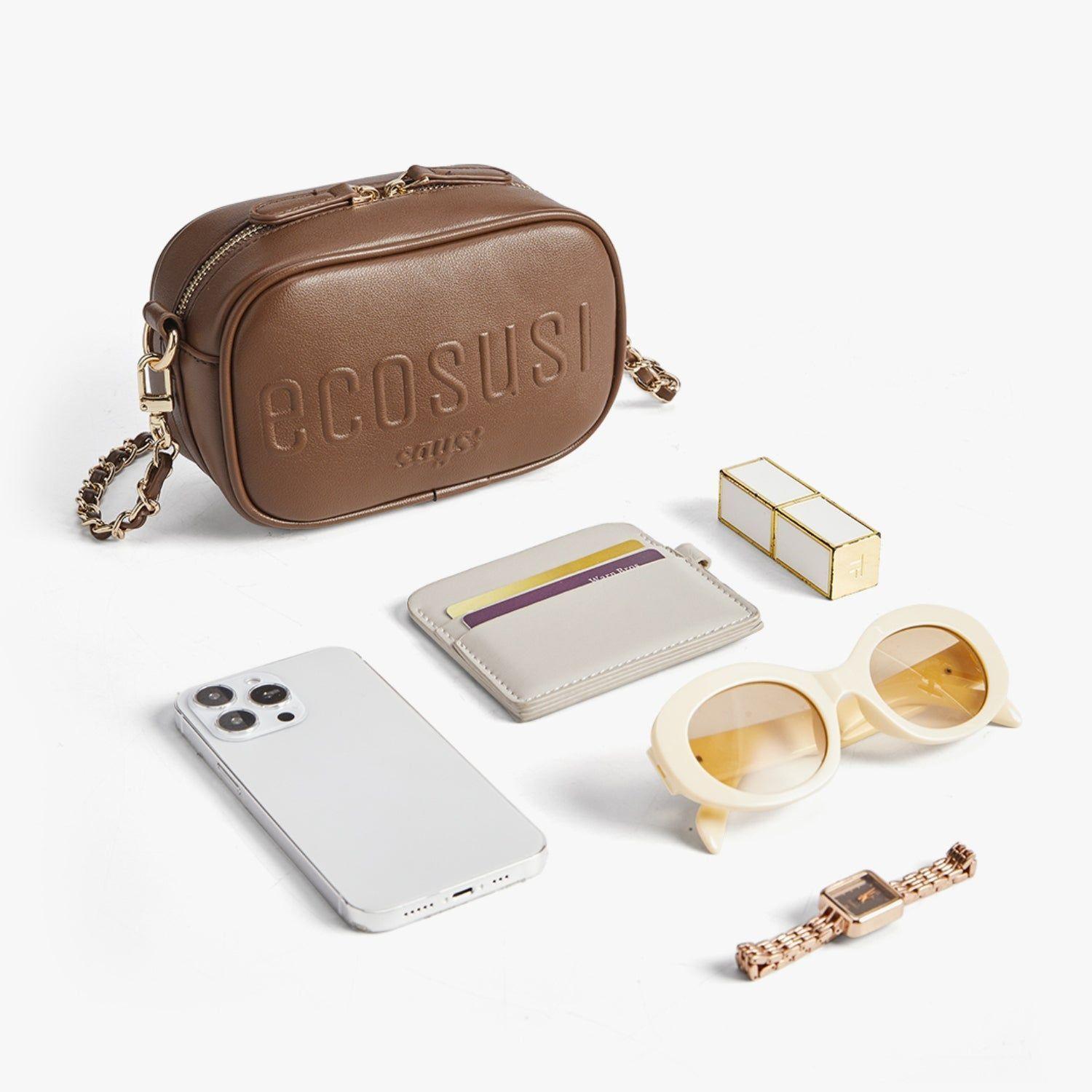 Ecosusi Mini Bandolera Cruzada Zoe de 1.2L Marrón-6