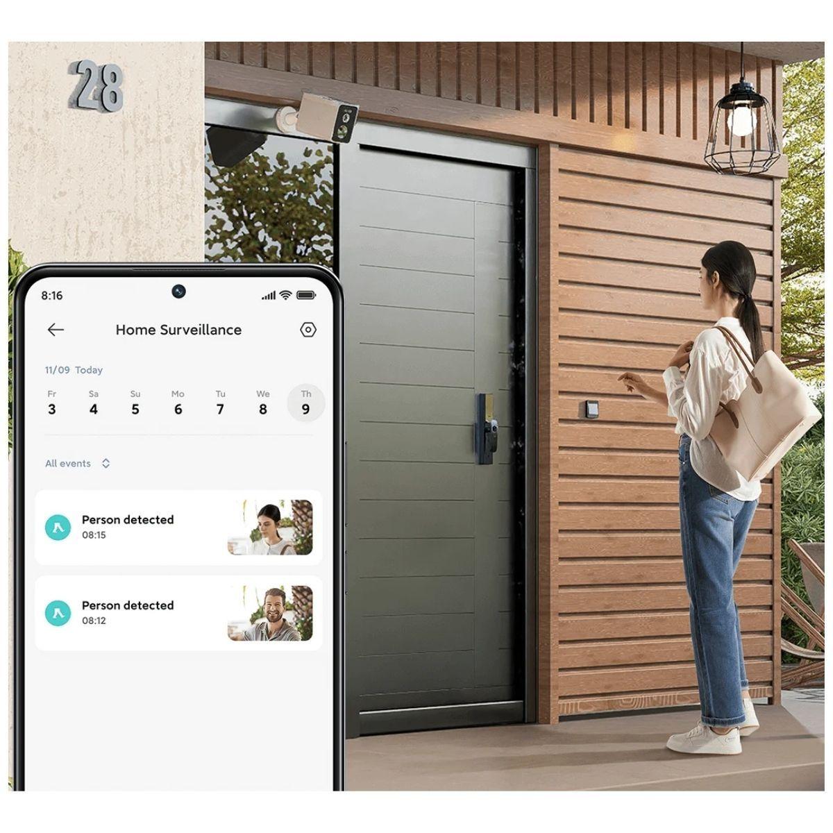 Xiaomi Cámara Exterior Solar Outdoor Camera BW400 Pro Set -6