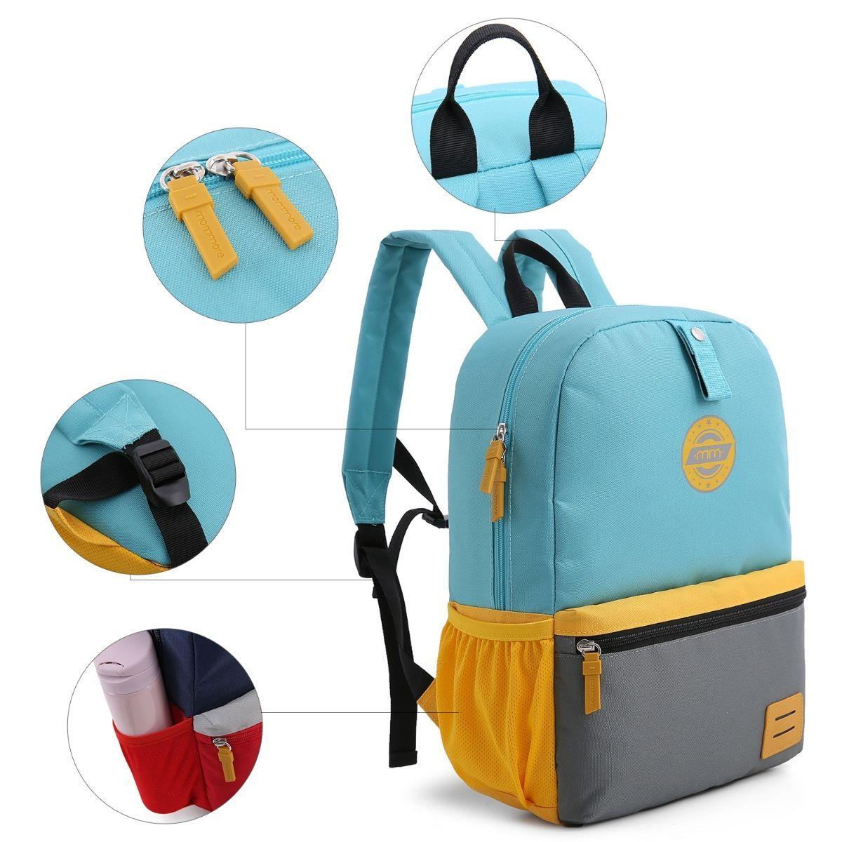 Mommore - Mochilas grandes para niños - Azul claro-7