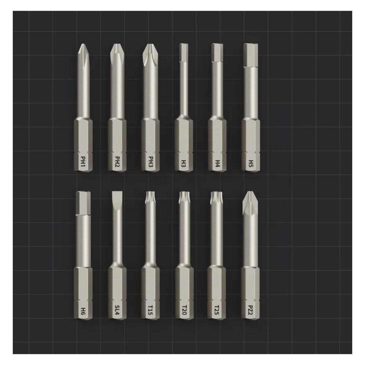 HOTO Destornillador Eléctrico Kit Recargable 3.6V Gris-4