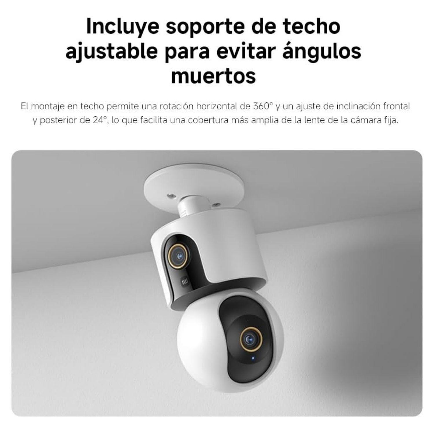 Xiaomi Cámara de Seguridad C500 Dual 2.5K WiFi 6 Visión Nocturna Blanco-5