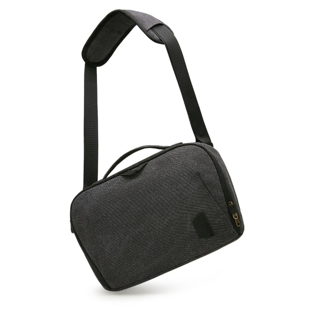 Bagsmart Bolso GUIL crossbody de lona para cámara - Negro-5