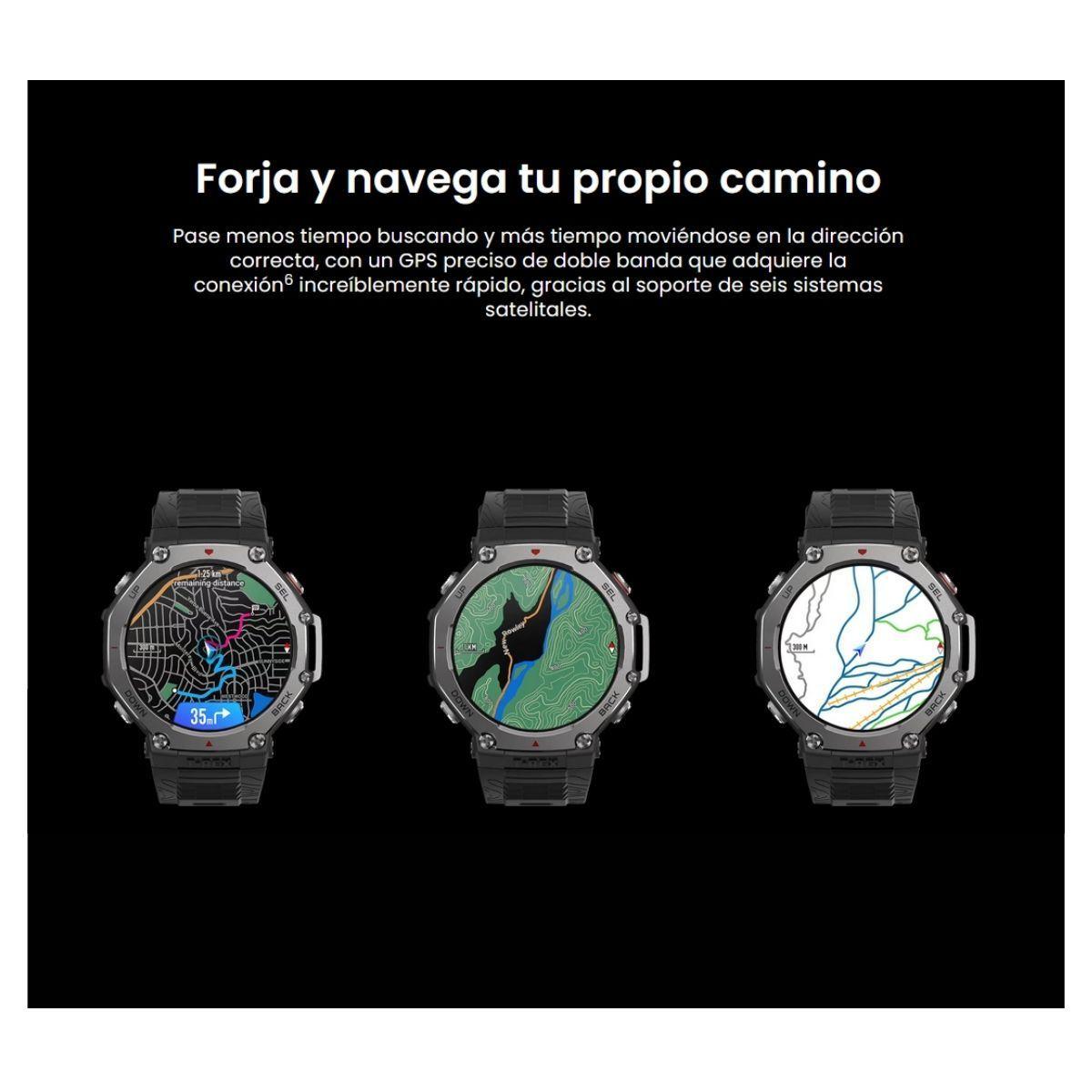Amazfit T-Rex 3 Reloj Inteligente - Negro-3