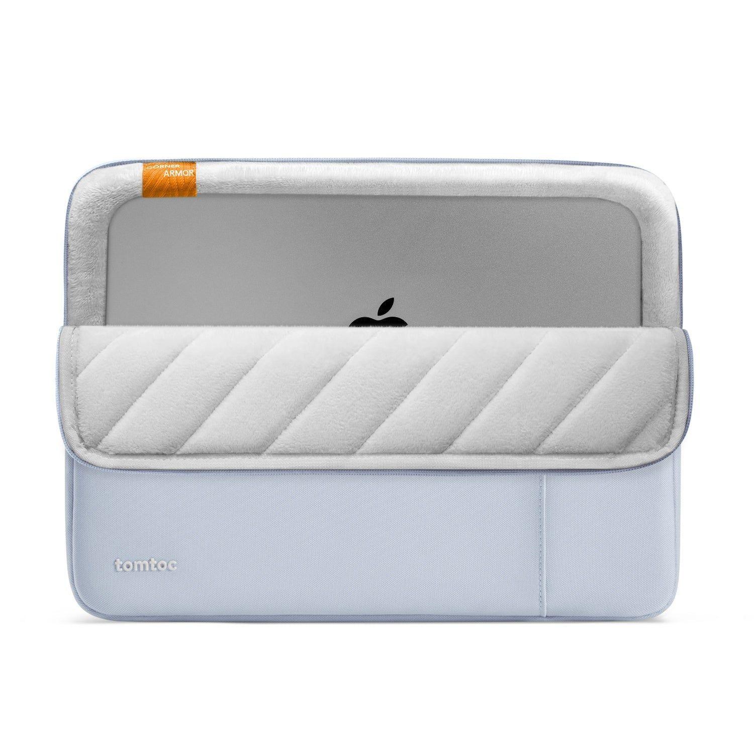 Tomtoc Funda Defender-A13 para MacBook Pro de 14" Azul Niebla-2