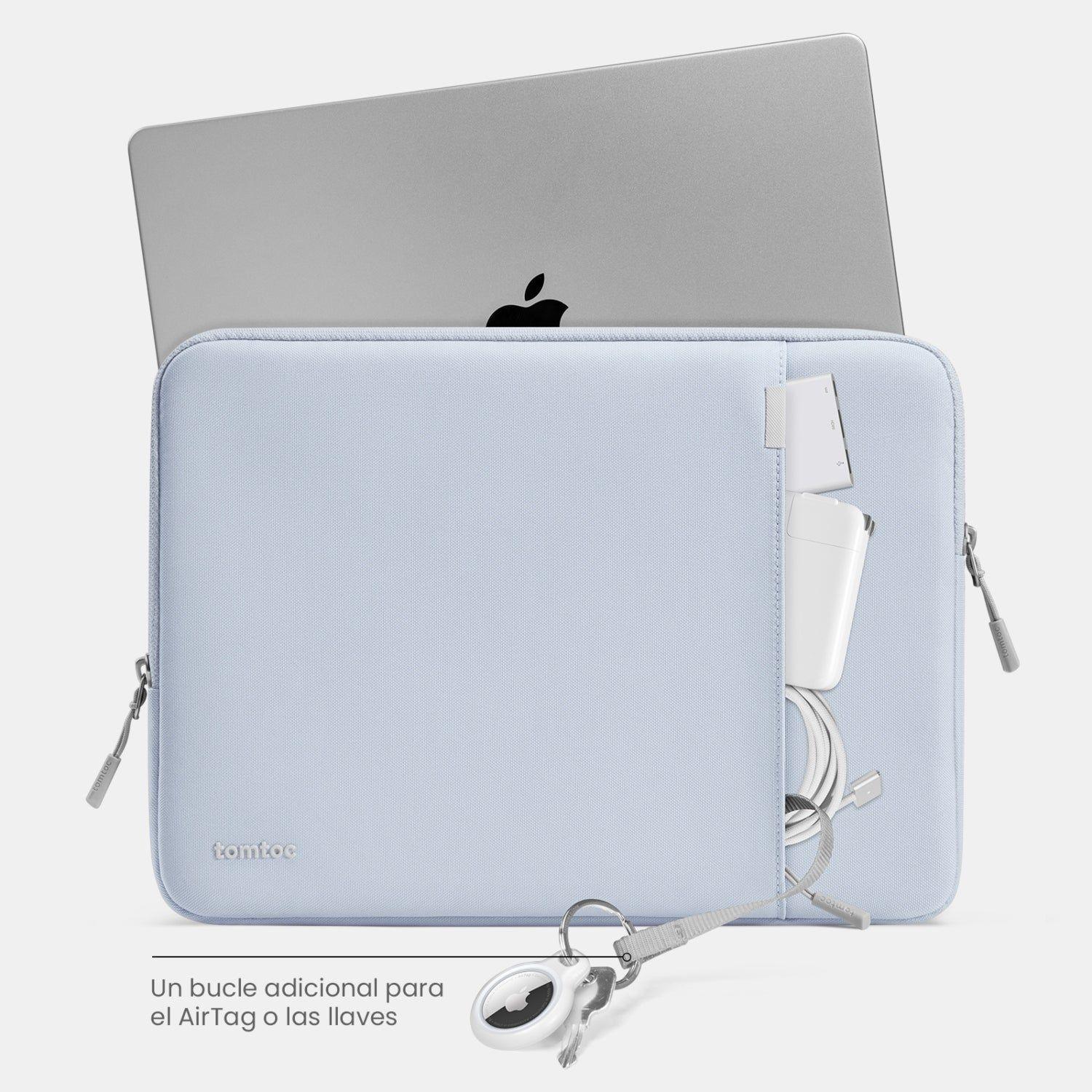 Tomtoc Funda Defender-A13 para MacBook Pro de 14" Azul Niebla-4