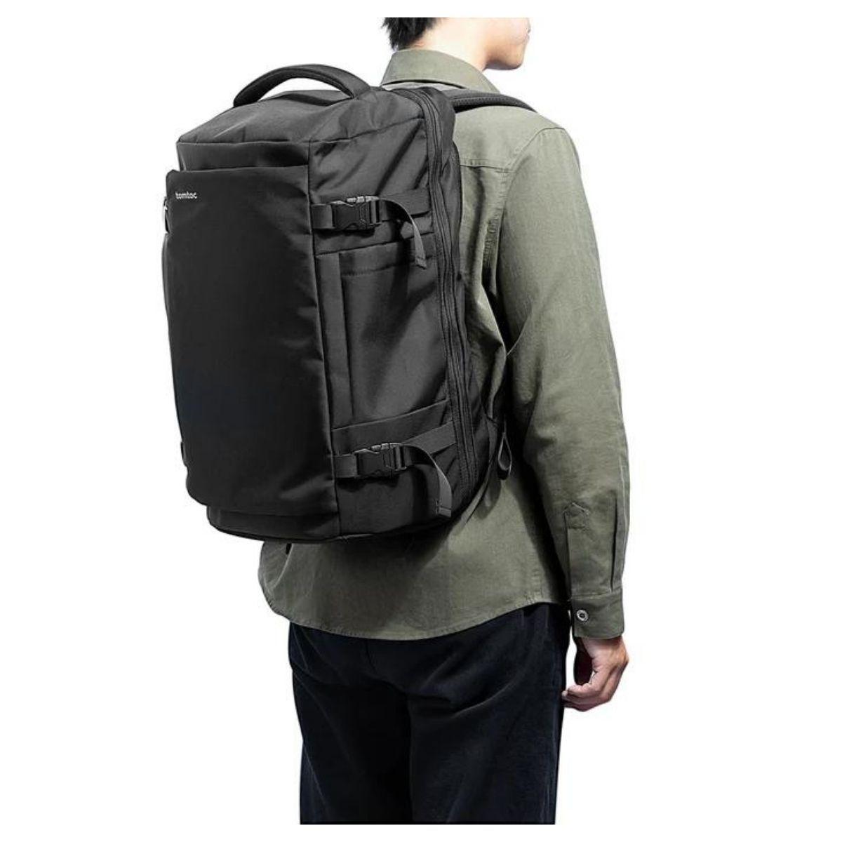 Tomtoc Mochila de Viaje Navigator-T66 para Notebook 17.3" 40L - Negro-2