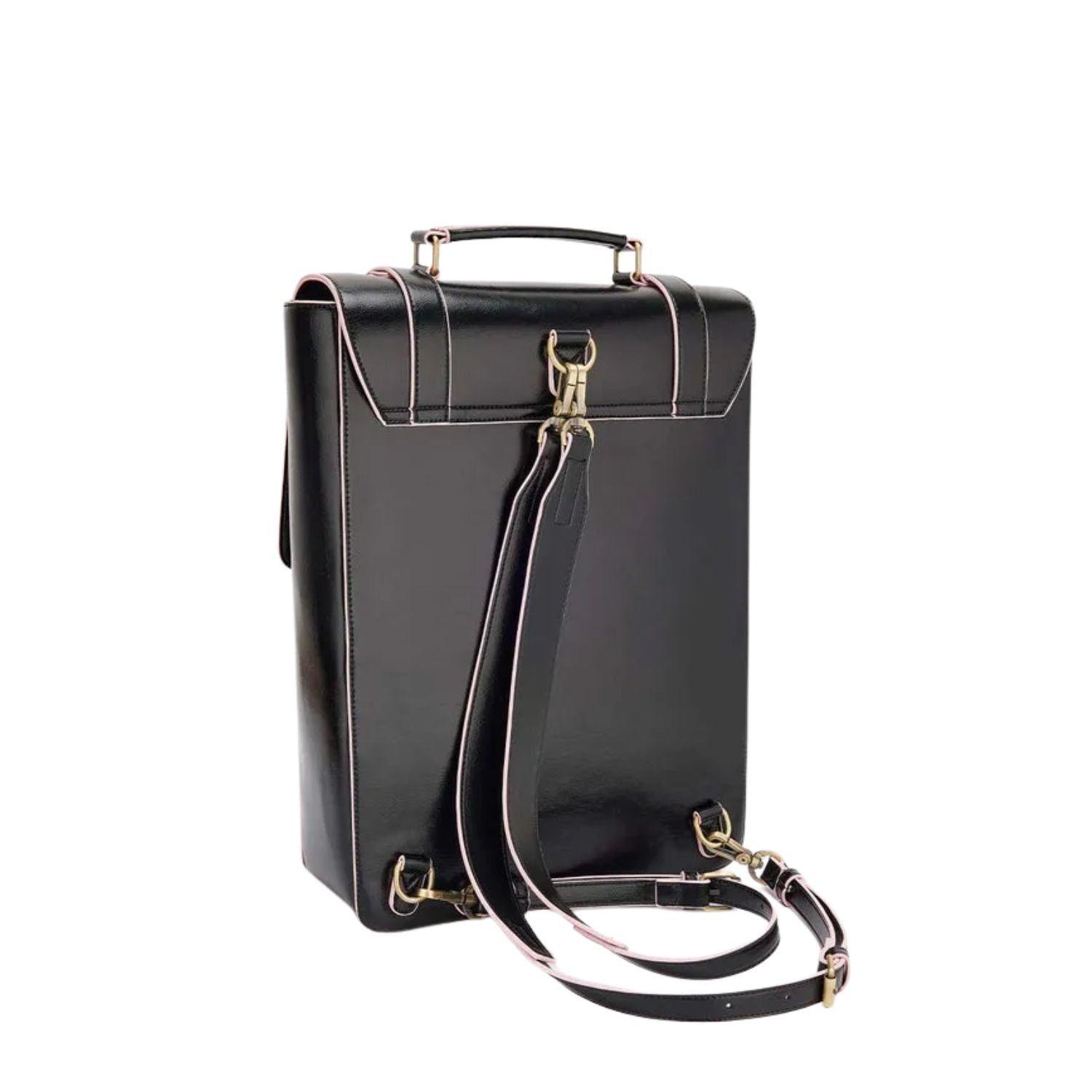 Ecosusi Mochila Vintage Emily para Notebook 15,6” - Negro Rosa-2