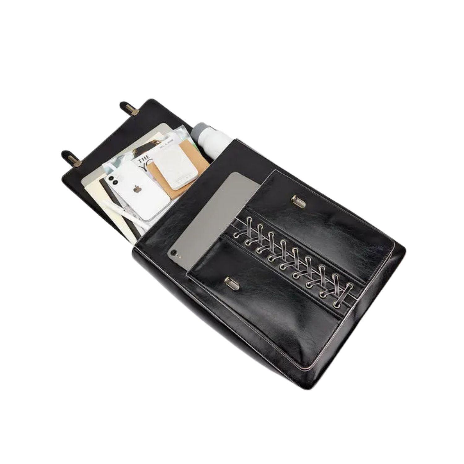 Ecosusi Mochila Vintage Emily para Notebook 15,6” - Negro Rosa-7