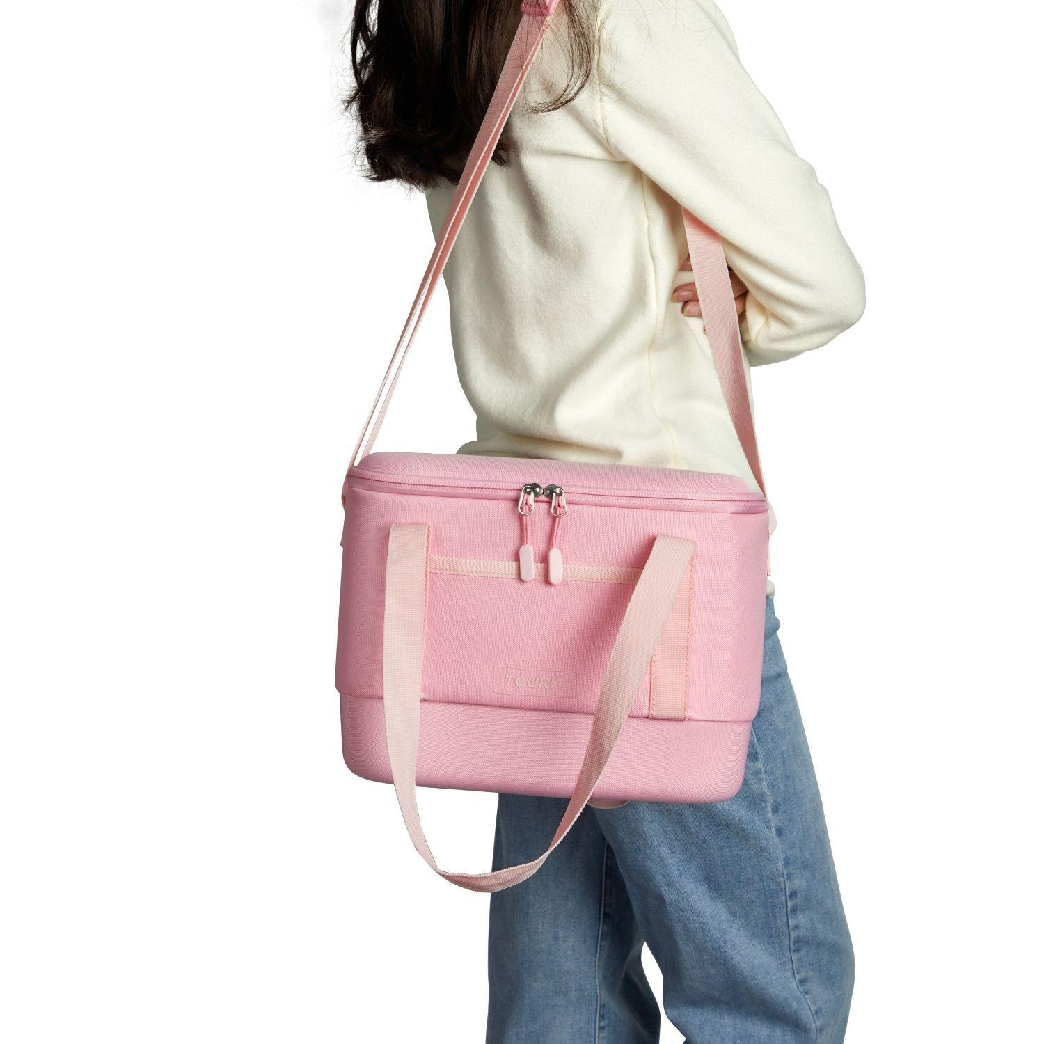 Tourit Bolso Cooler Térmico Daily 16 latas 12L Impermeable Rosado-7