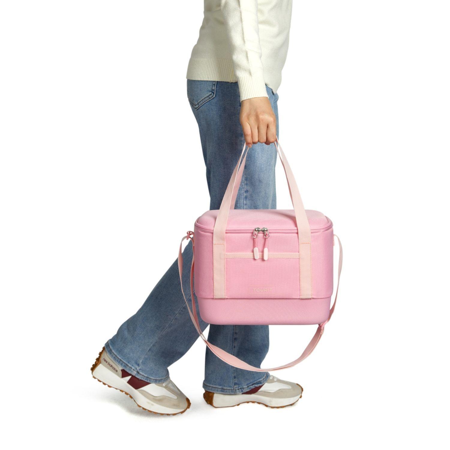 Tourit Bolso Cooler Térmico Daily 16 latas 12L Impermeable Rosado-8