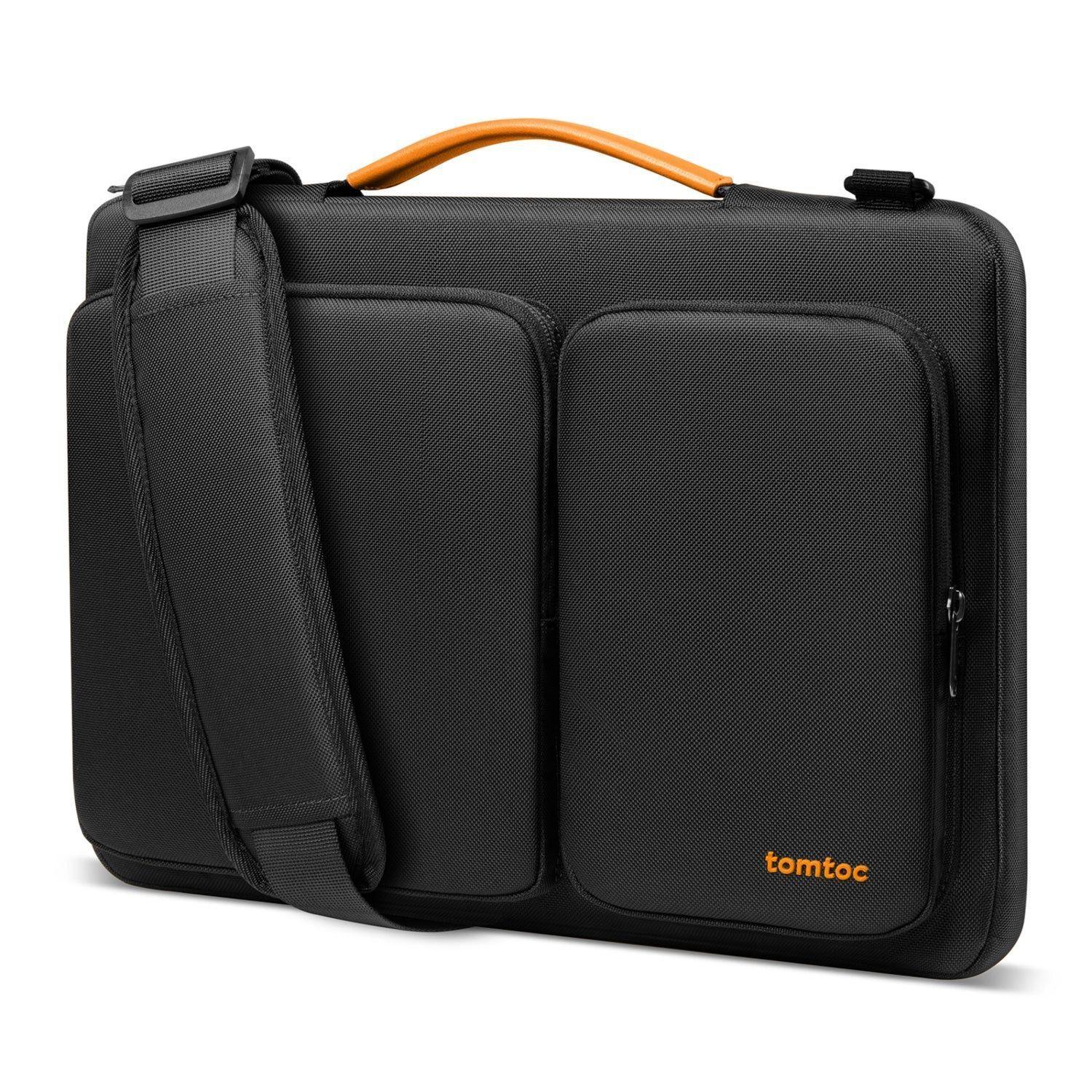 Tomtoc Maletín con Correa Defender-A42 para Notebook de 15,6 - 16,2" Negro-0