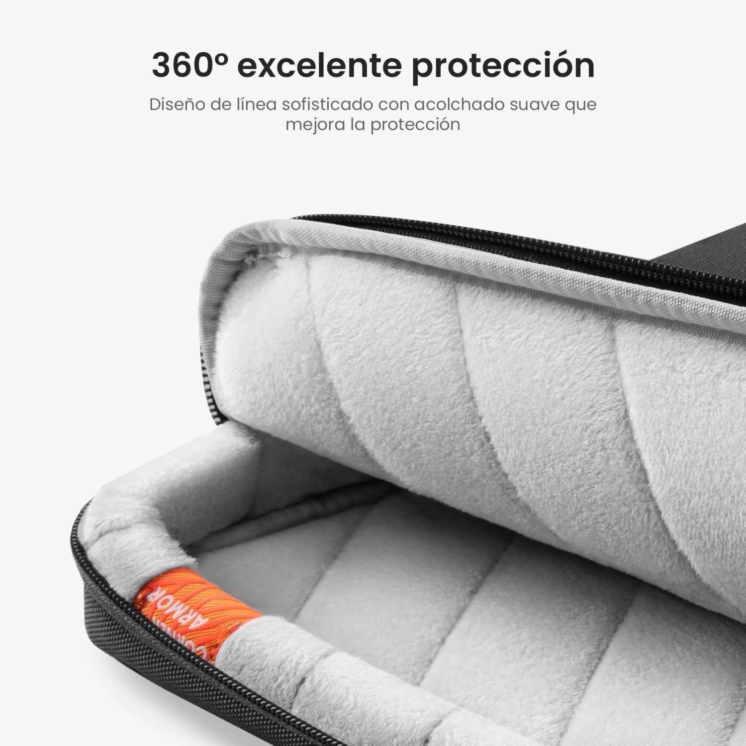 Tomtoc Maletín con Correa Defender-A42 para Notebook de 15,6 - 16,2" Negro-1
