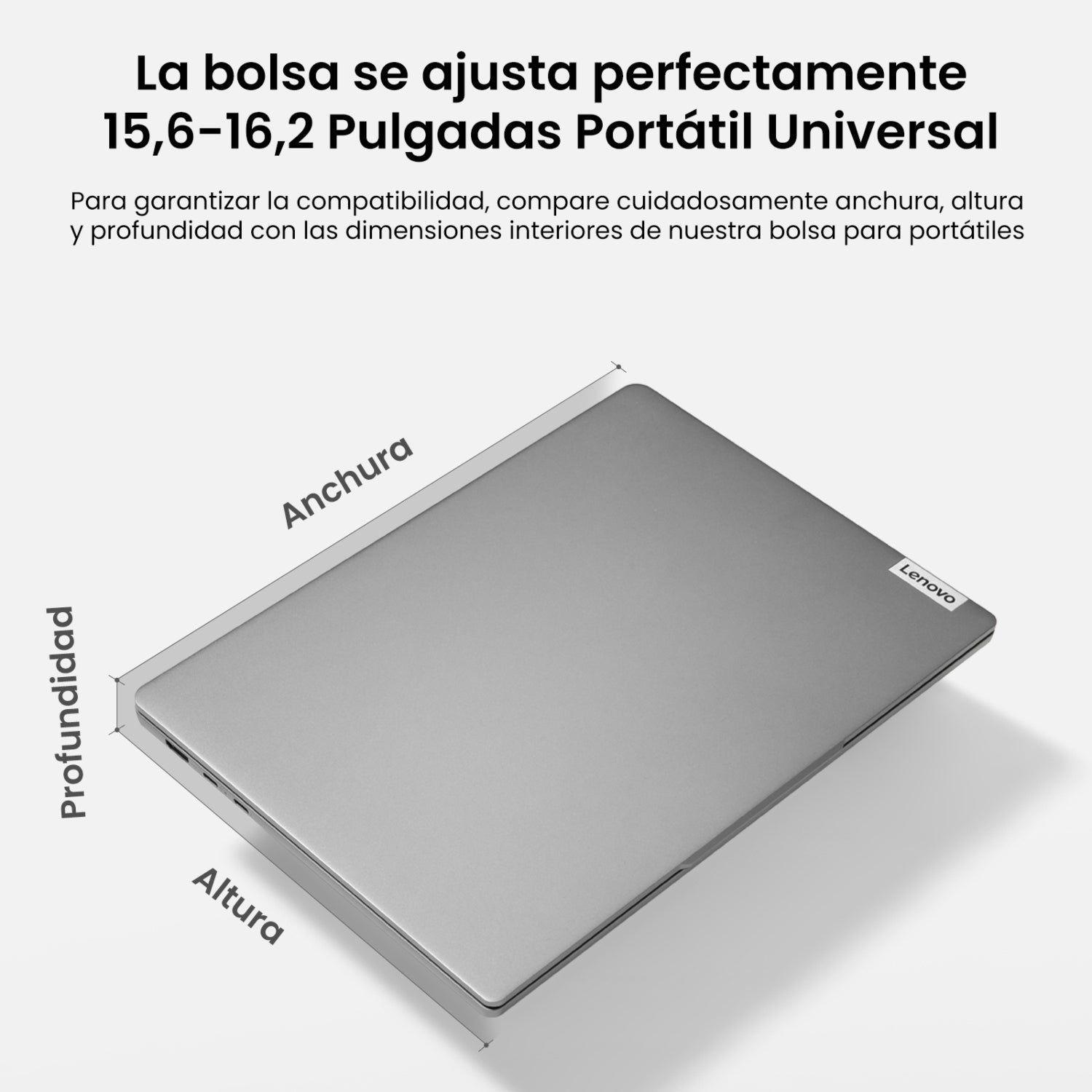 Tomtoc Maletín con Correa Defender-A42 para Notebook de 15,6 - 16,2" Negro-5
