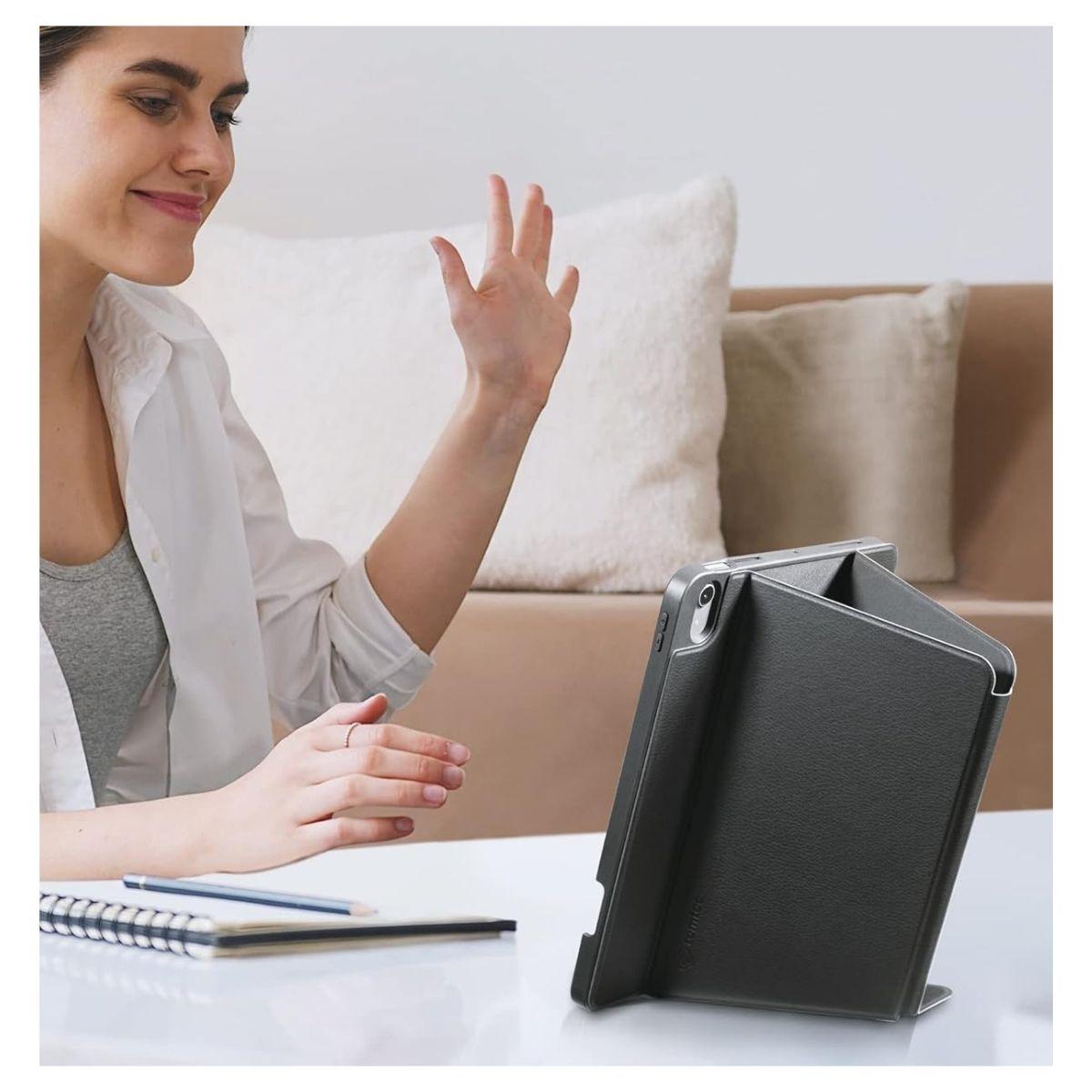 Tomtoc Funda Vertical Inspire-B50 Tri-Mode para iPad Air 4/5 de 10.9" - Negro-7