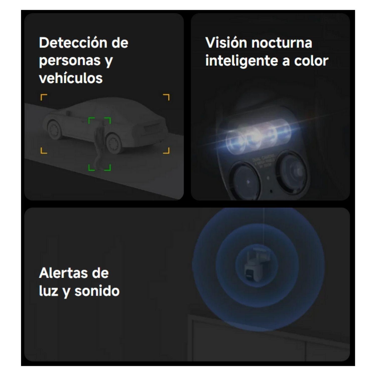 Xiaomi Cámara de Seguridad Outdoor CW700S Lente Dual 4MP Blanco-2