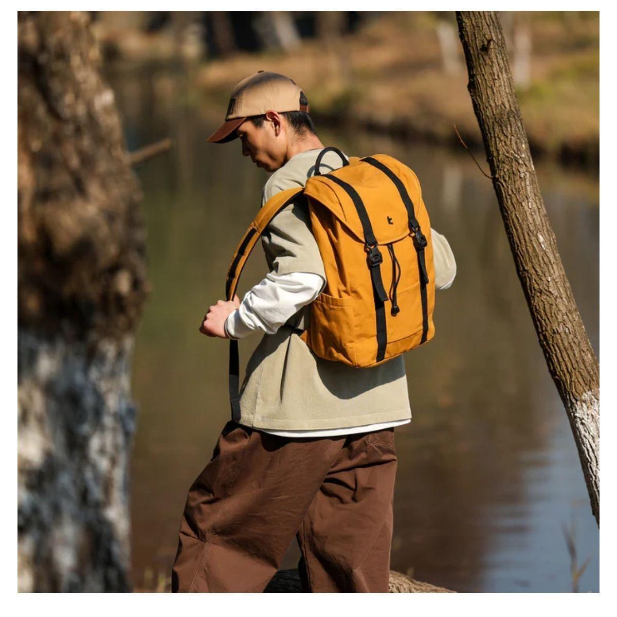 Tomtoc Mochila VintPackA1 22L Notebook 15.6" Amarillo-6
