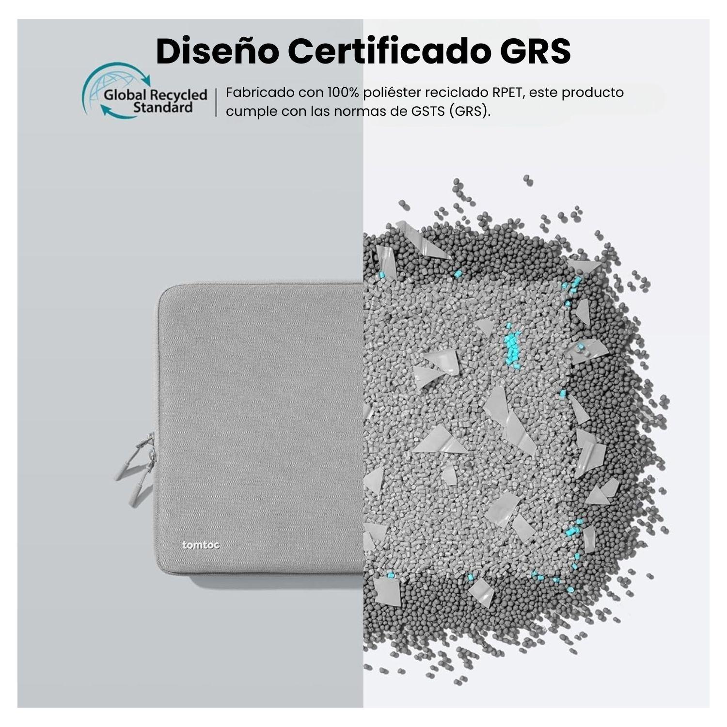 Tomtoc Funda Defender-A13 para MacBook Pro de 14" con organizador - Gris-6