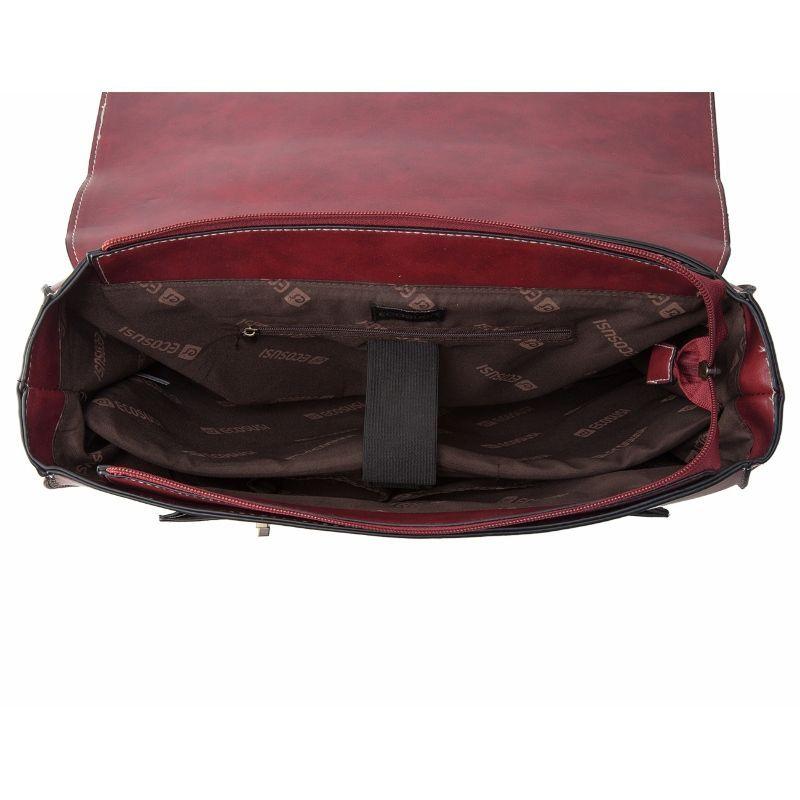 Ecosusi Maletín CLASSIC para laptop 14.7"- Burdeo-3