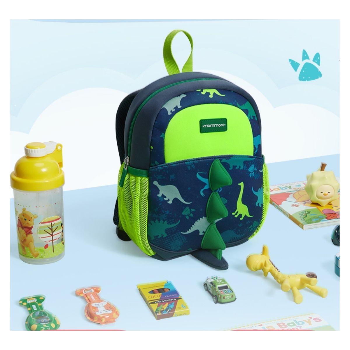 Mommore Mochila para Niños Dinosaurio 6L - Verde-7