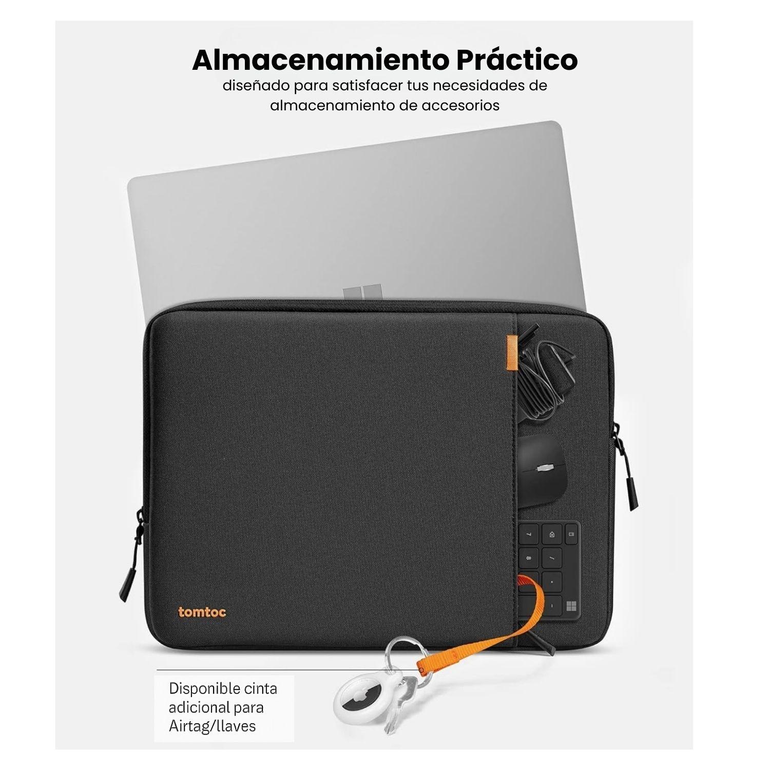 Tomtoc Funda Defender-A13 para MacBook de 15" - Negro-5