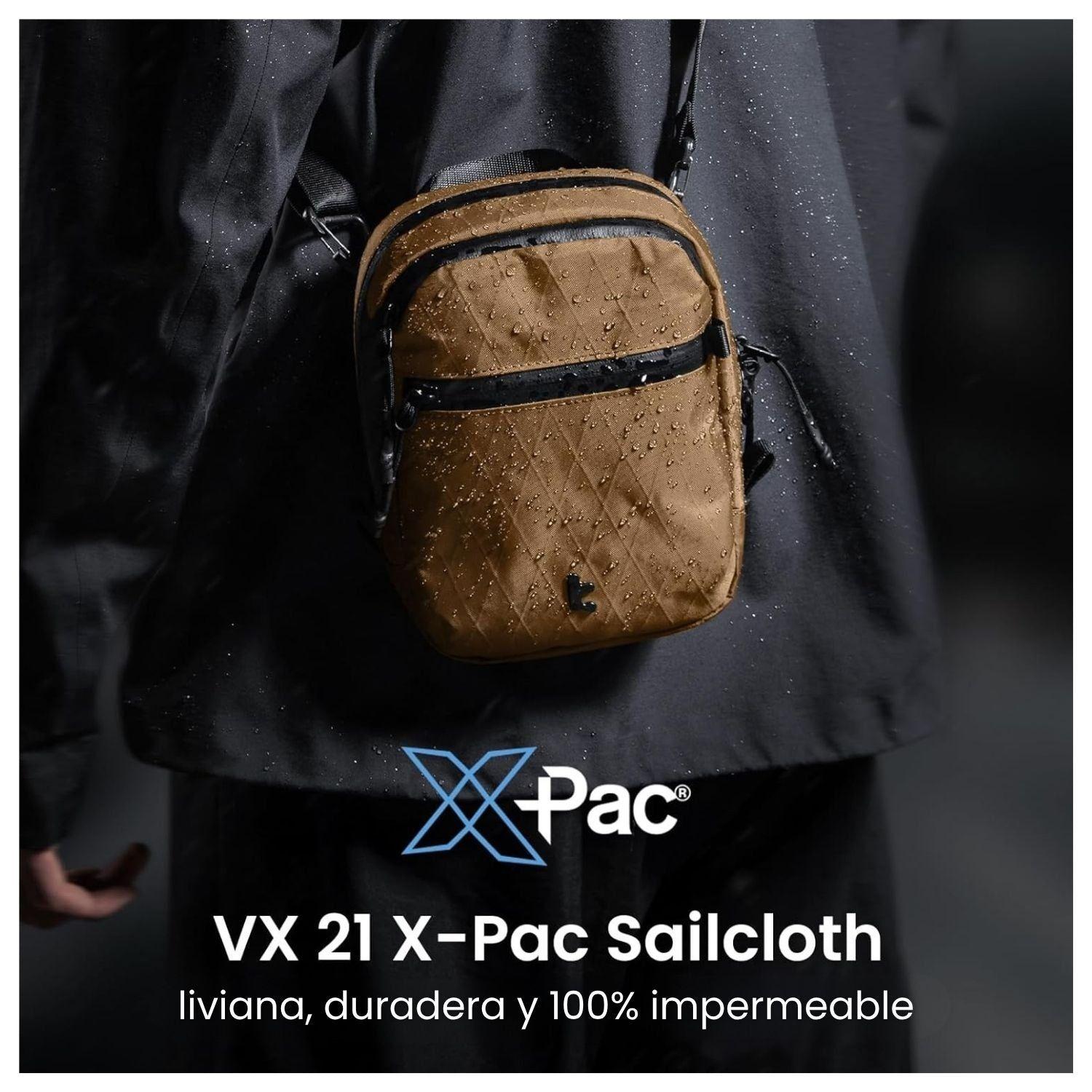 Tomtoc Bolso Bandolera de Viaje Aviator-T37 RFID Versión X-Pac Marrón-2