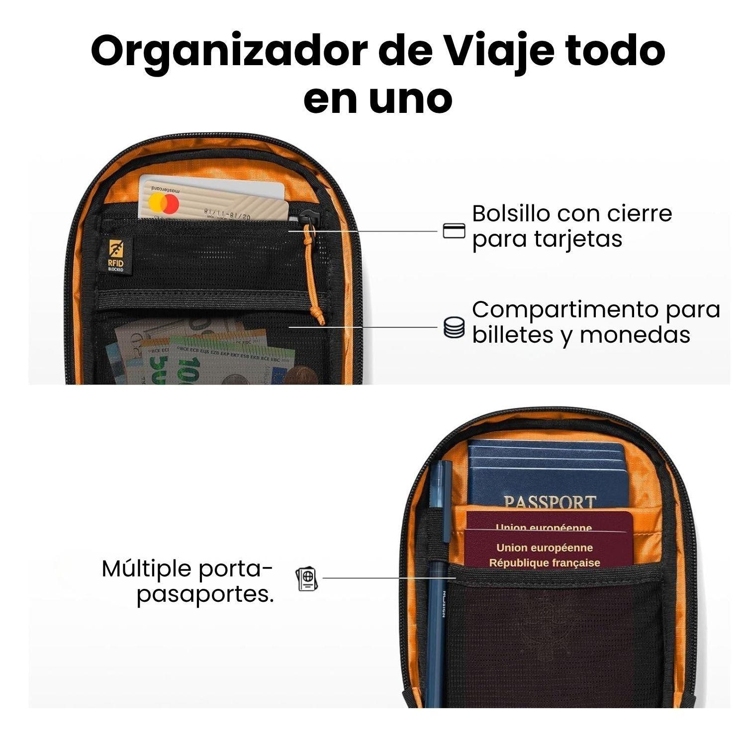 Tomtoc Bolso Bandolera de Viaje Aviator-T37 RFID Versión X-Pac Marrón-7