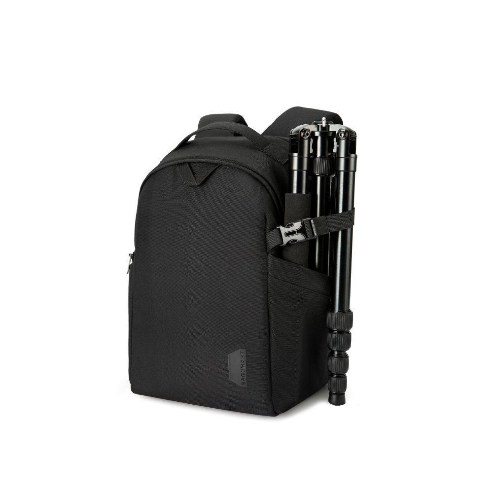 Bagsmart - Mochila para cámara y notebook de 13.3" - Negro-2