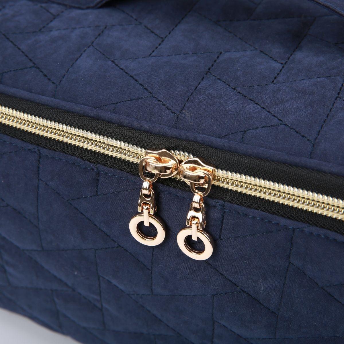 BAGSMART Estuche de Maquillaje Aurora para viajar- Azul Oscuro-1