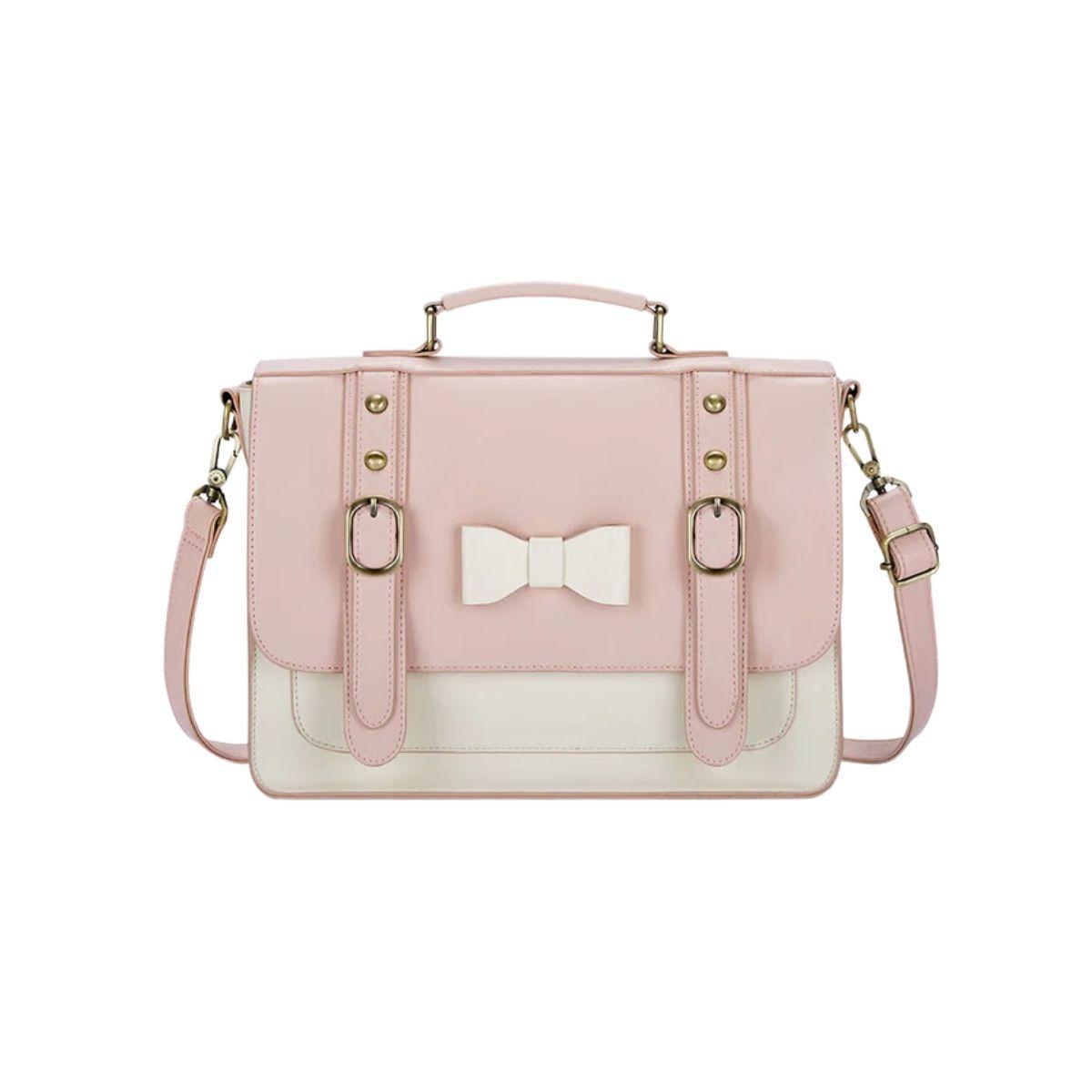 Ecosusi Bolso Bandolero Msj Small Bow 13.2" Rosado-0