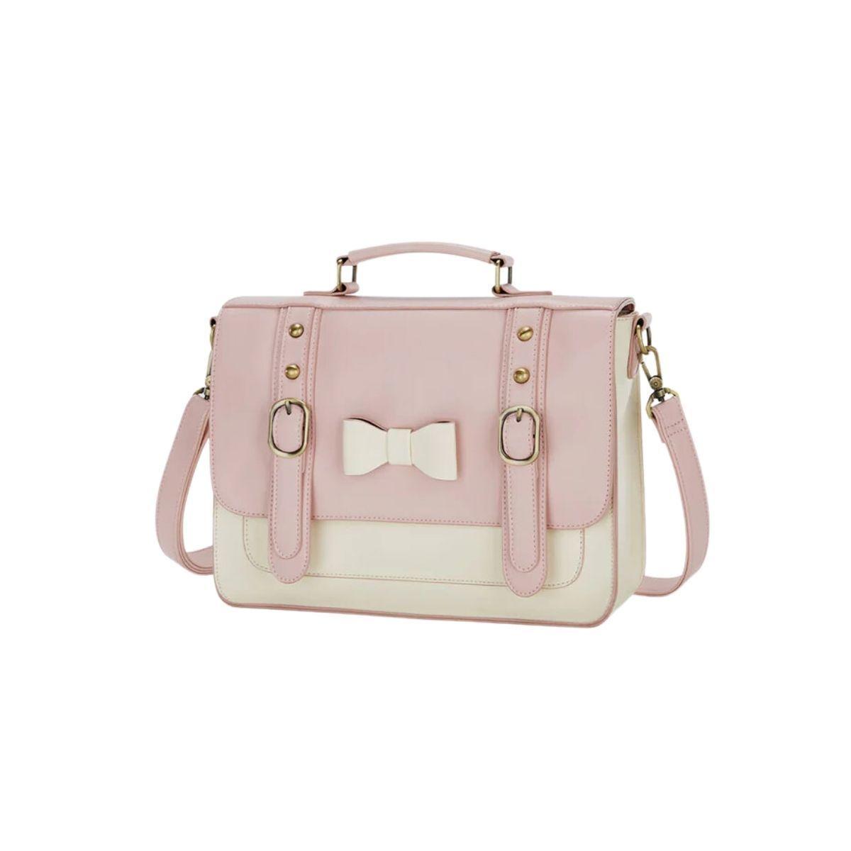 Ecosusi Bolso Bandolero Msj Small Bow 13.2" Rosado-1