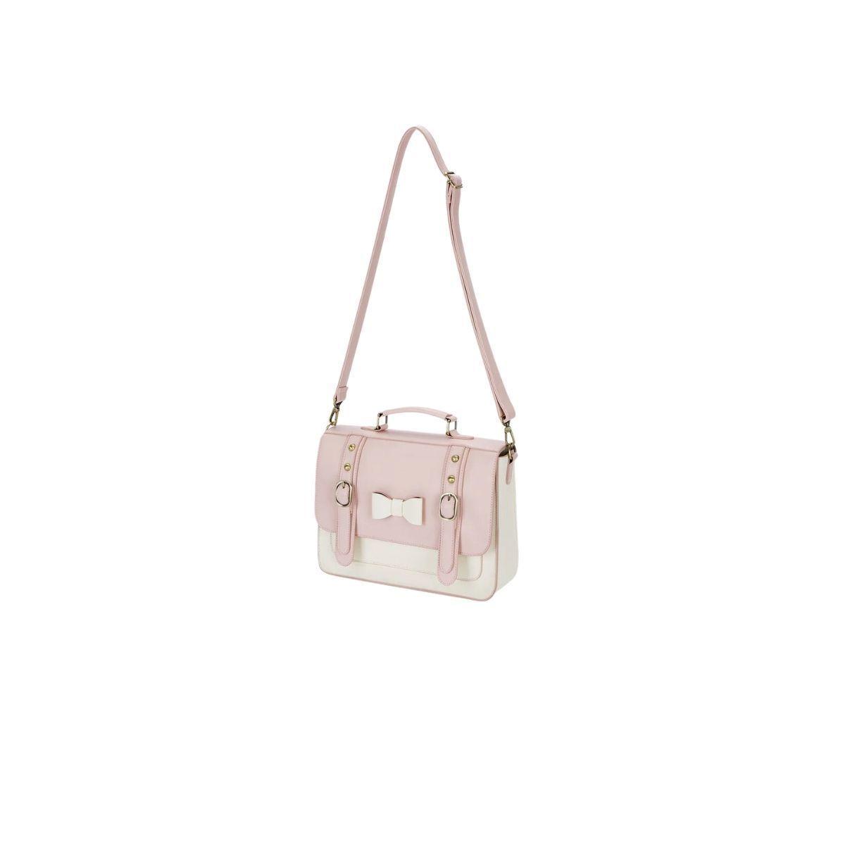 Ecosusi Bolso Bandolero Msj Small Bow 13.2" Rosado-2