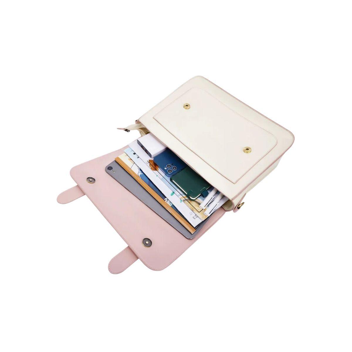 Ecosusi Bolso Bandolero Msj Small Bow 13.2" Rosado-4