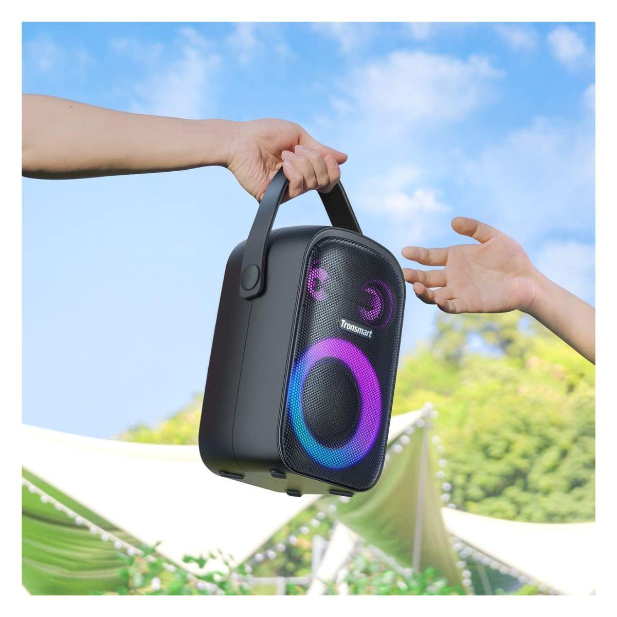 Tronsmart Parlante Portátil Halo 110 con Micrófono e Iluminación Negro-2