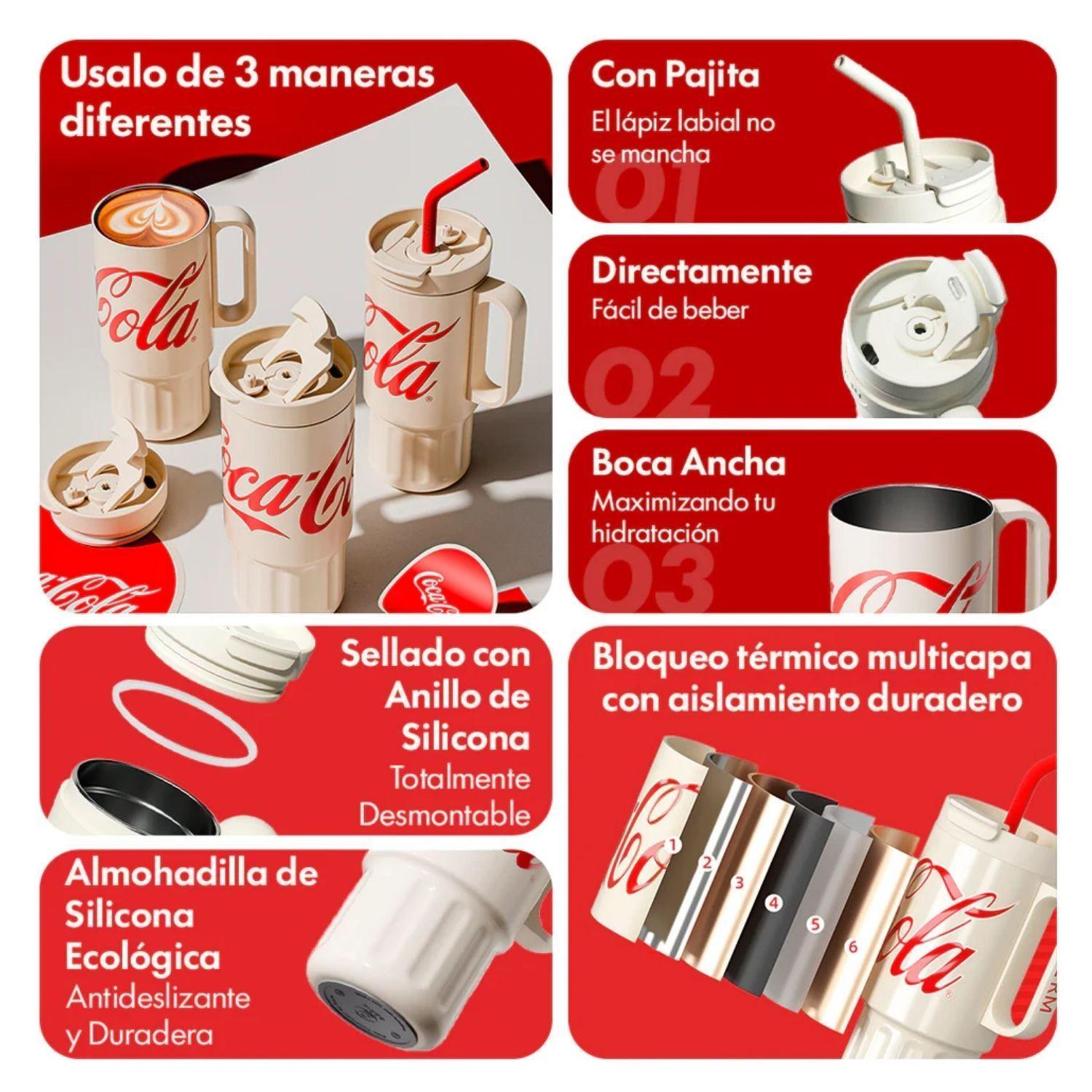 Vaso Térmico GERM x Coca-Cola 1200 ml Super Tumbler Blanco-2