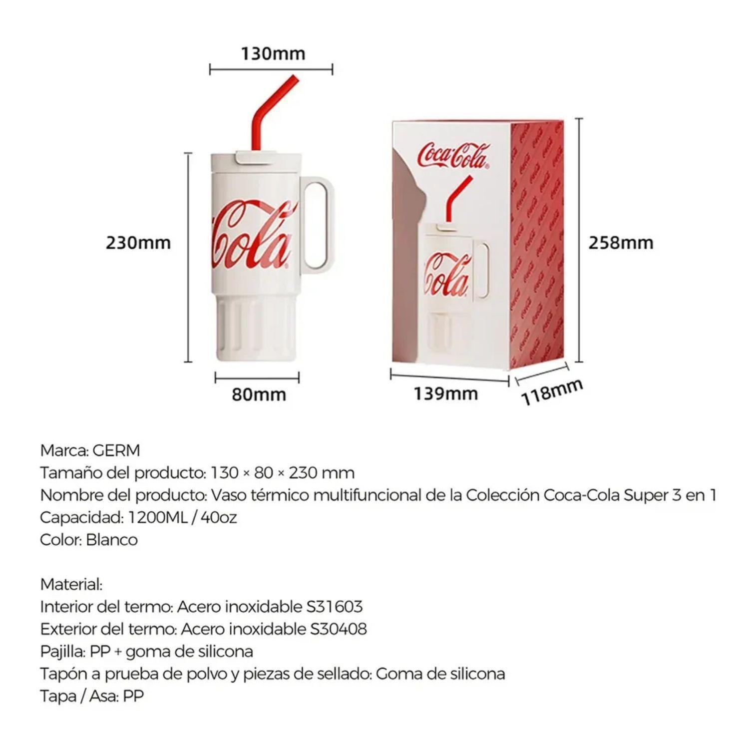 Vaso Térmico GERM x Coca-Cola 1200 ml Super Tumbler Blanco-7