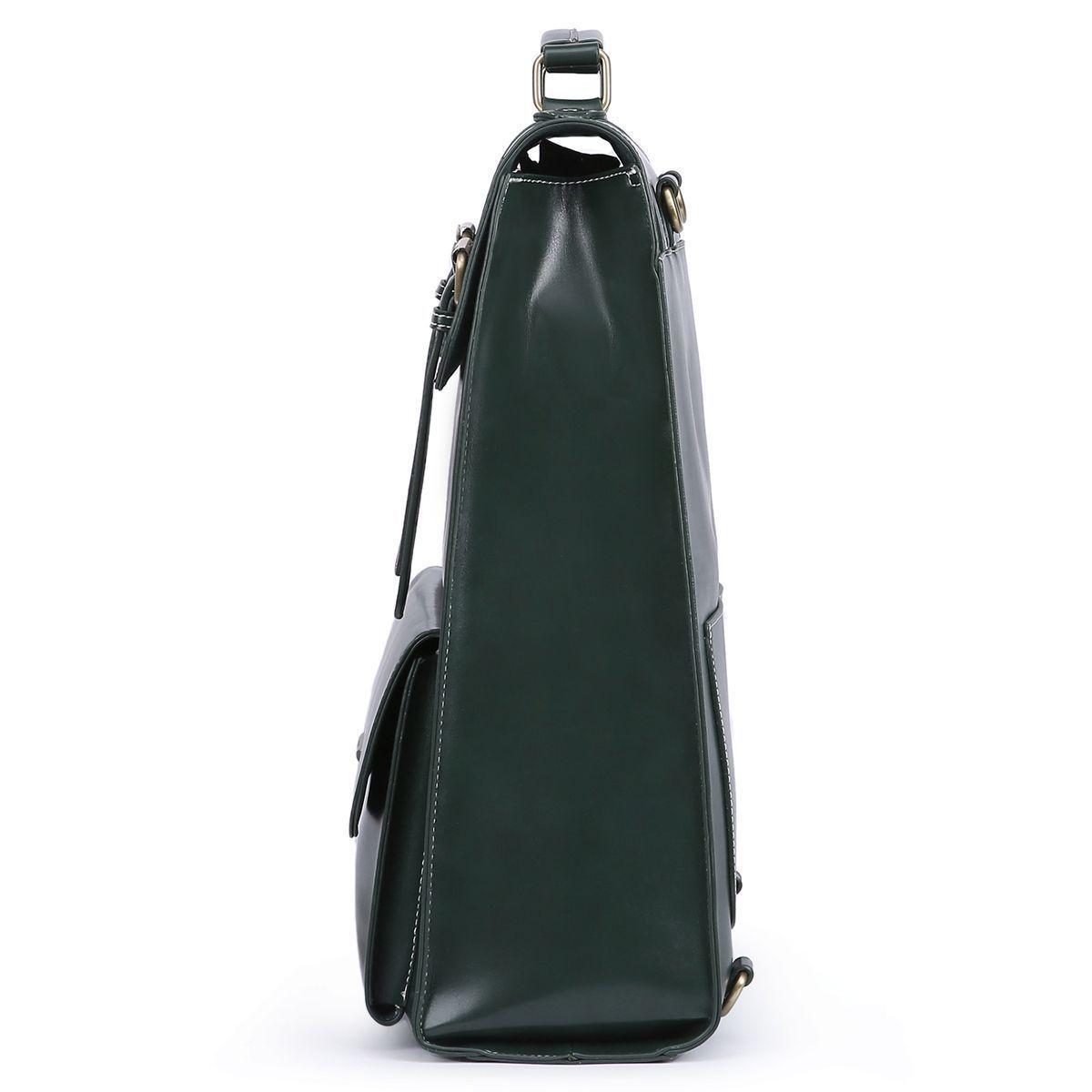 Ecosusi Mochila Vintage Camellia para Notebook 15,6" - Verde-4